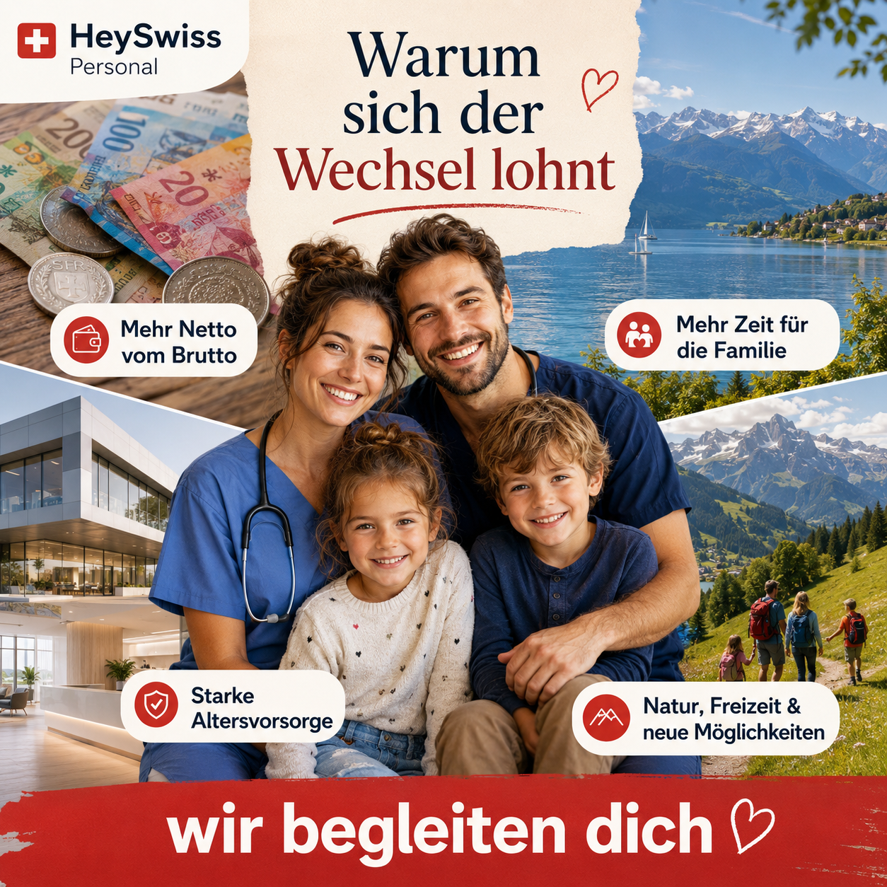 HeySwiss Personal Facebook ad