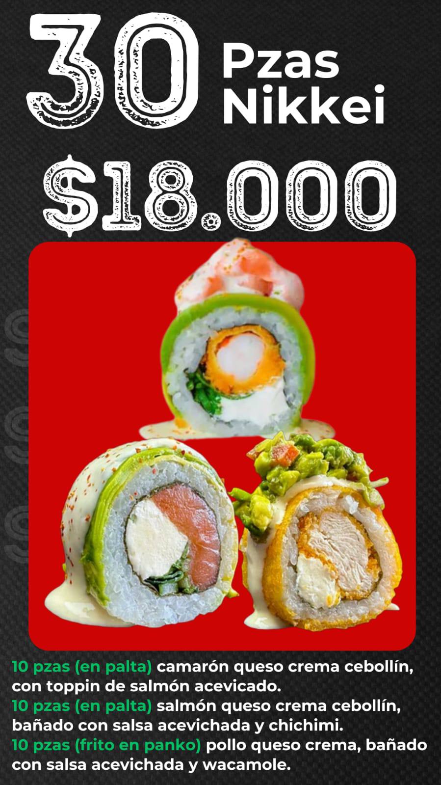 Ke'sushi Huechuraba Facebook ad: FELIZ DIA A TODOS YA ESTAMOS TOMANDO PEDIDOS.