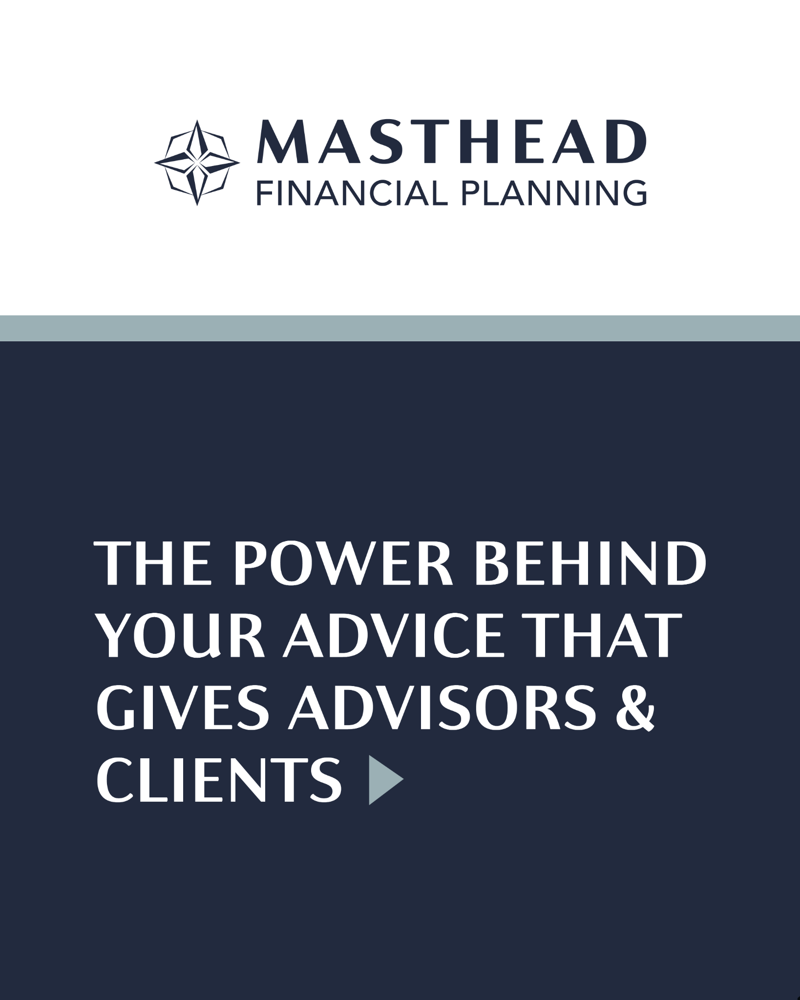 Masthead Financial Planning Facebook ad: A trusted network helping financial advisors grow strong…