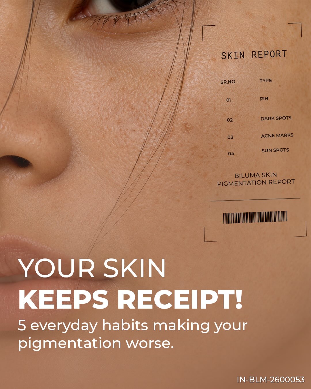 Biluma India Facebook ad: This World Pigmentation Day, spot the everyday habits…