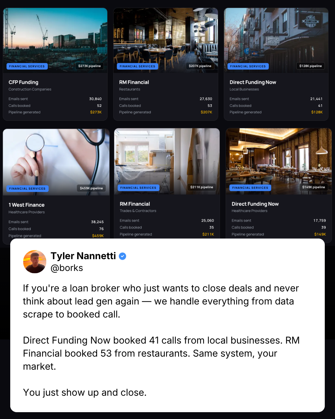 Borks Facebook ad: Get Connected With EVERY Merchant In Your Market