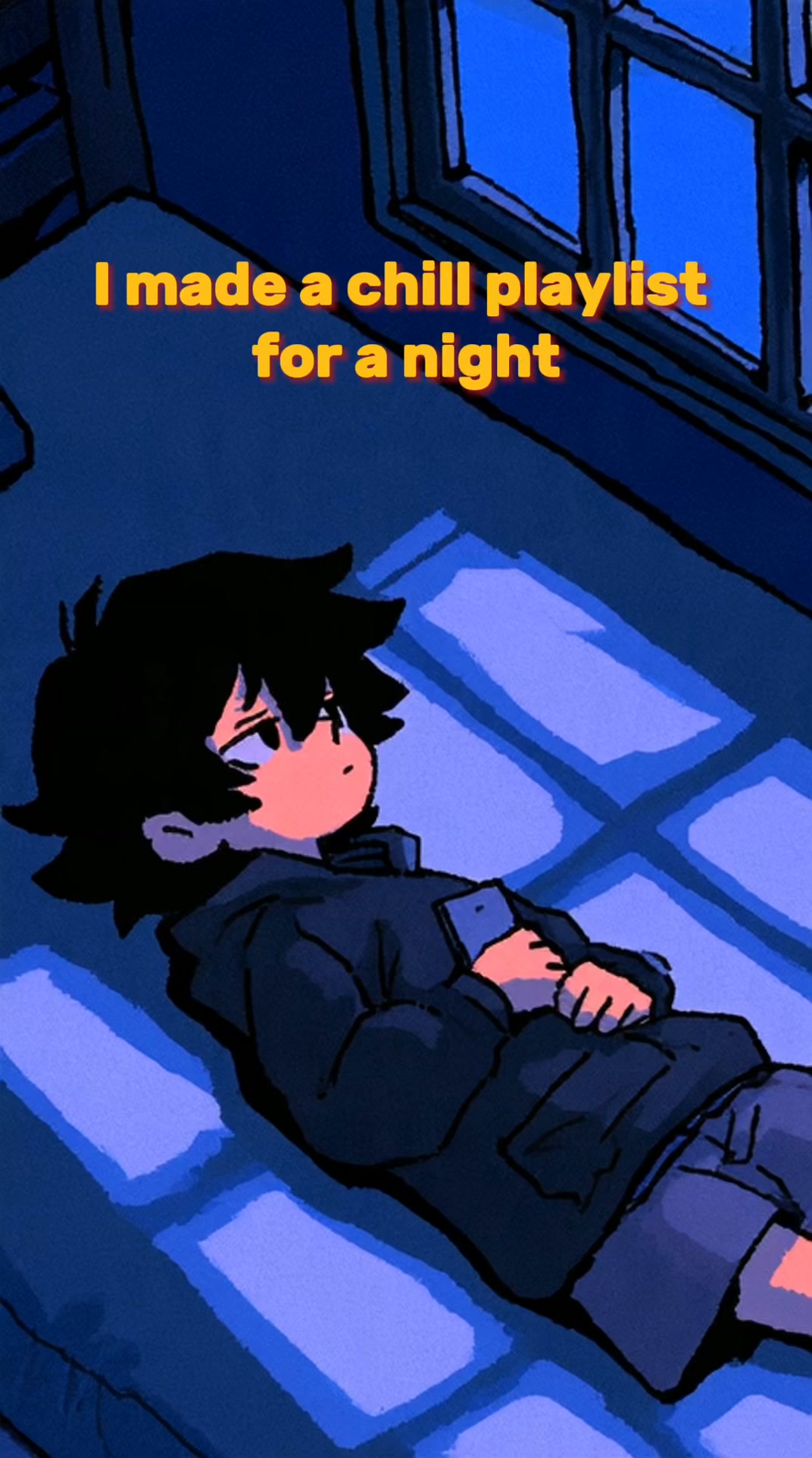 The Lonely Kid - Record Label Facebook ad: Calm songs playlist that helps you fall asleep at night