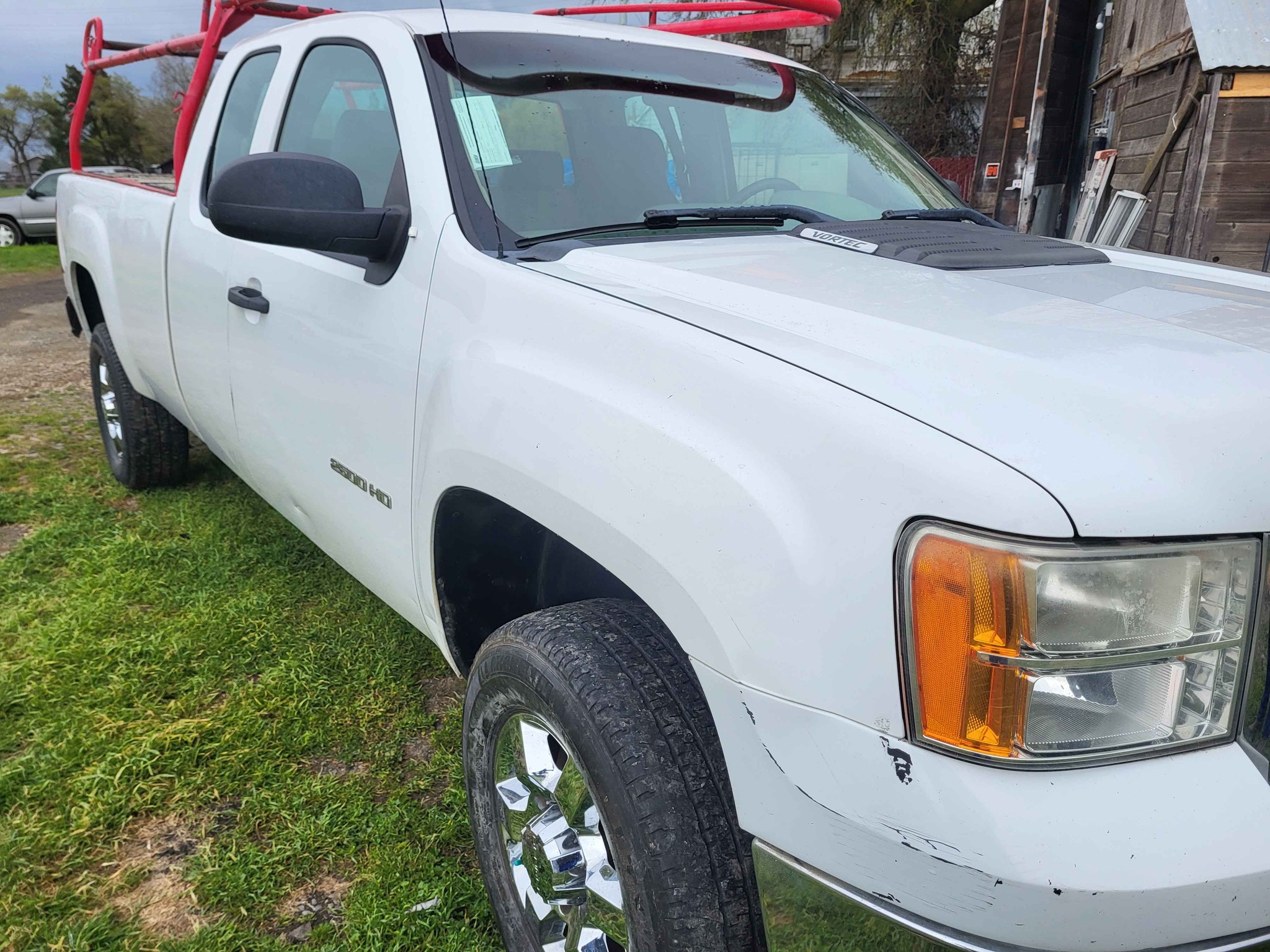 Pacific B Shuttles Facebook ad: 2012 GMC 2500 HD Extended Cab · Long Bed