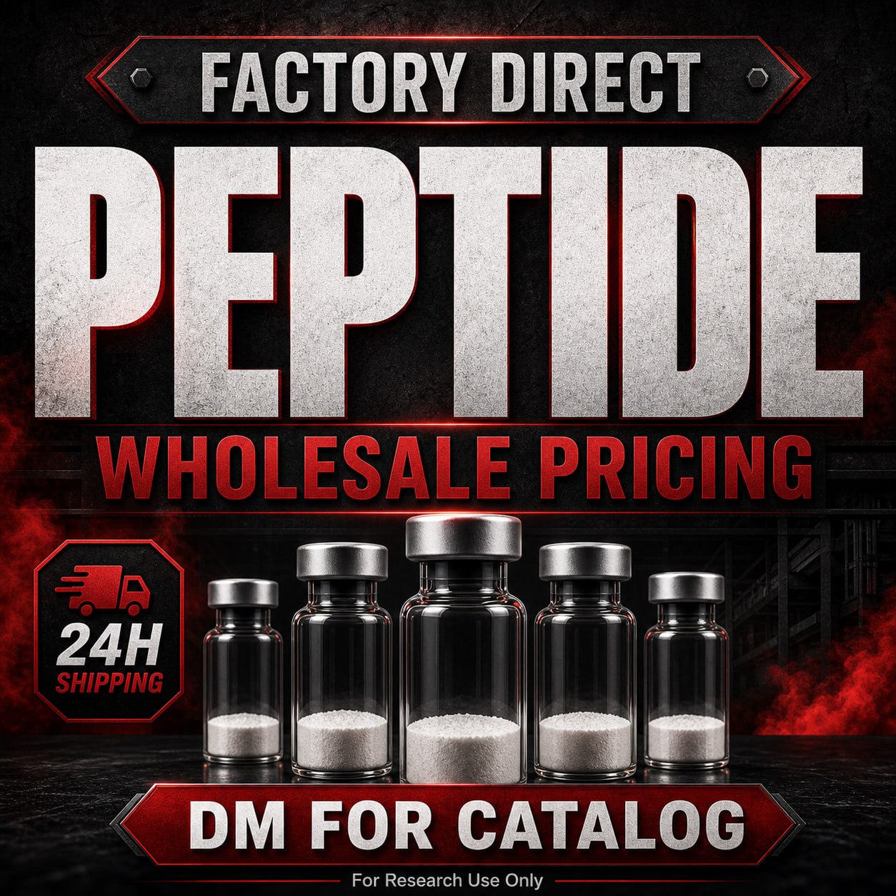 Michael Taylor Facebook ad: Premium Peptides. Direct Prices.
