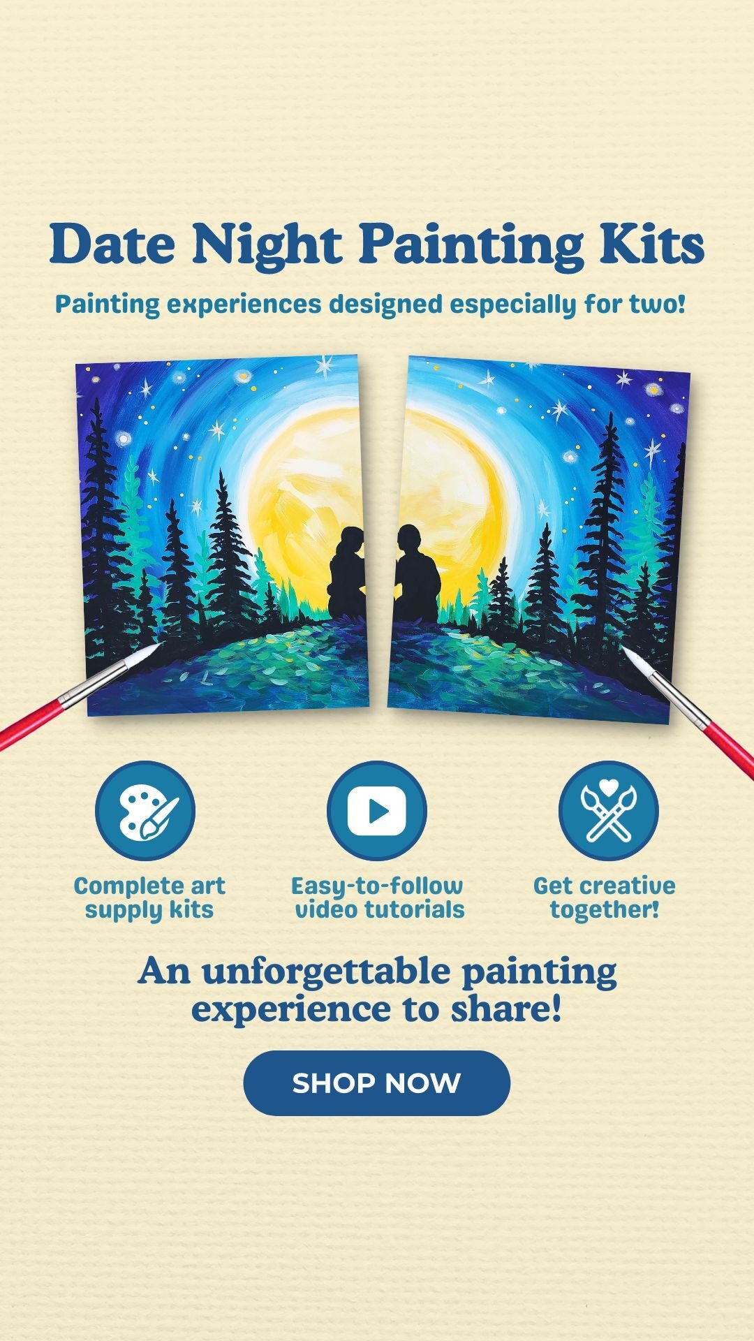 Painting to Gogh Facebook ad