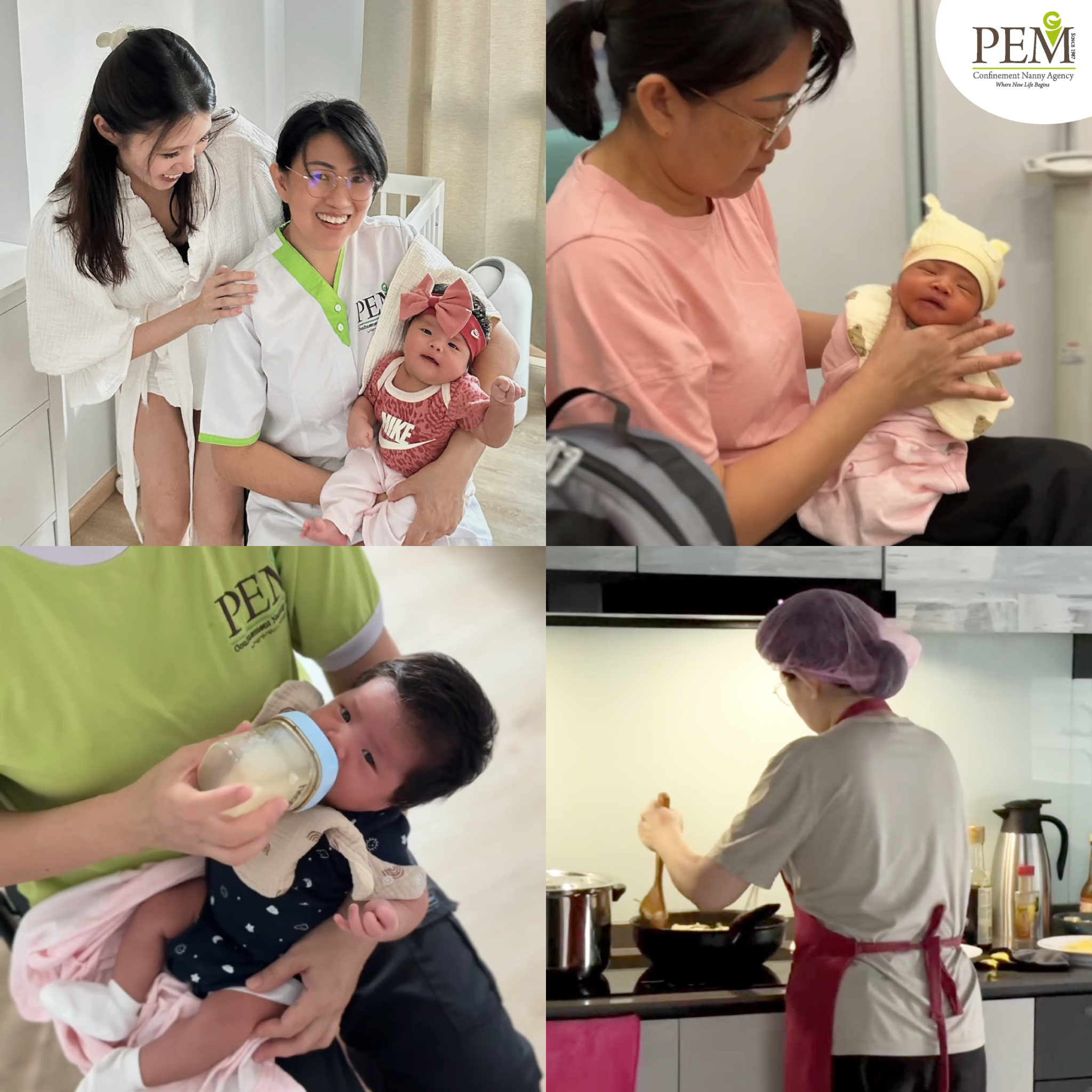 PEM Confinement Nanny Agency Facebook ad