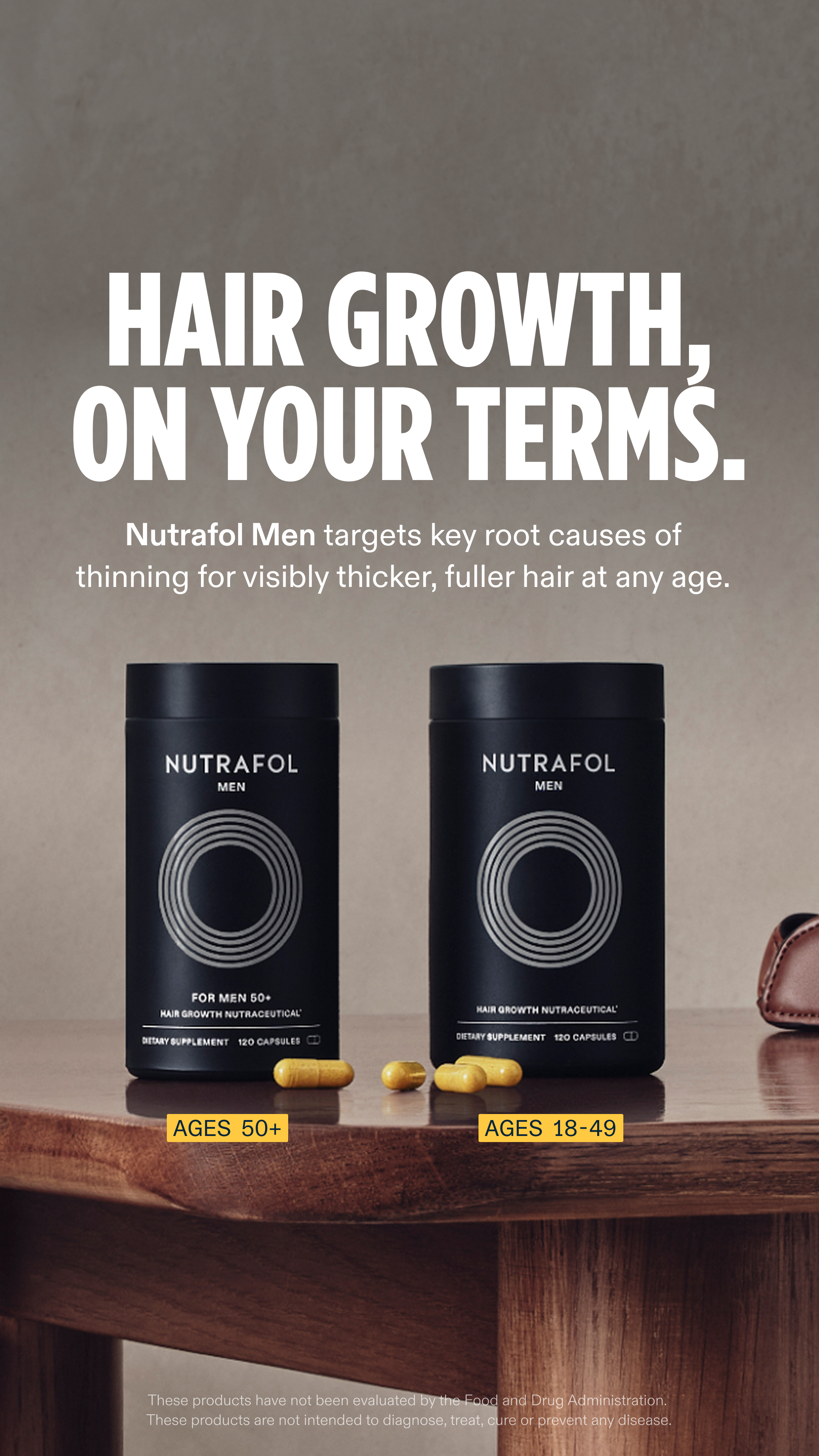 Nutrafol Men Facebook ad