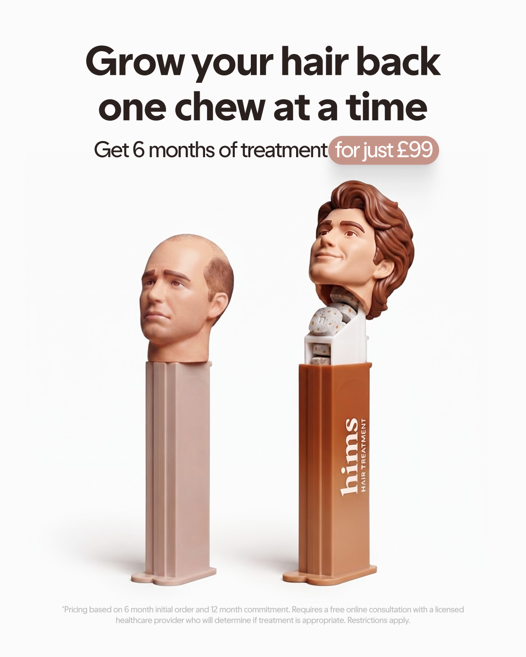 hims Facebook ad: Time to see the difference!