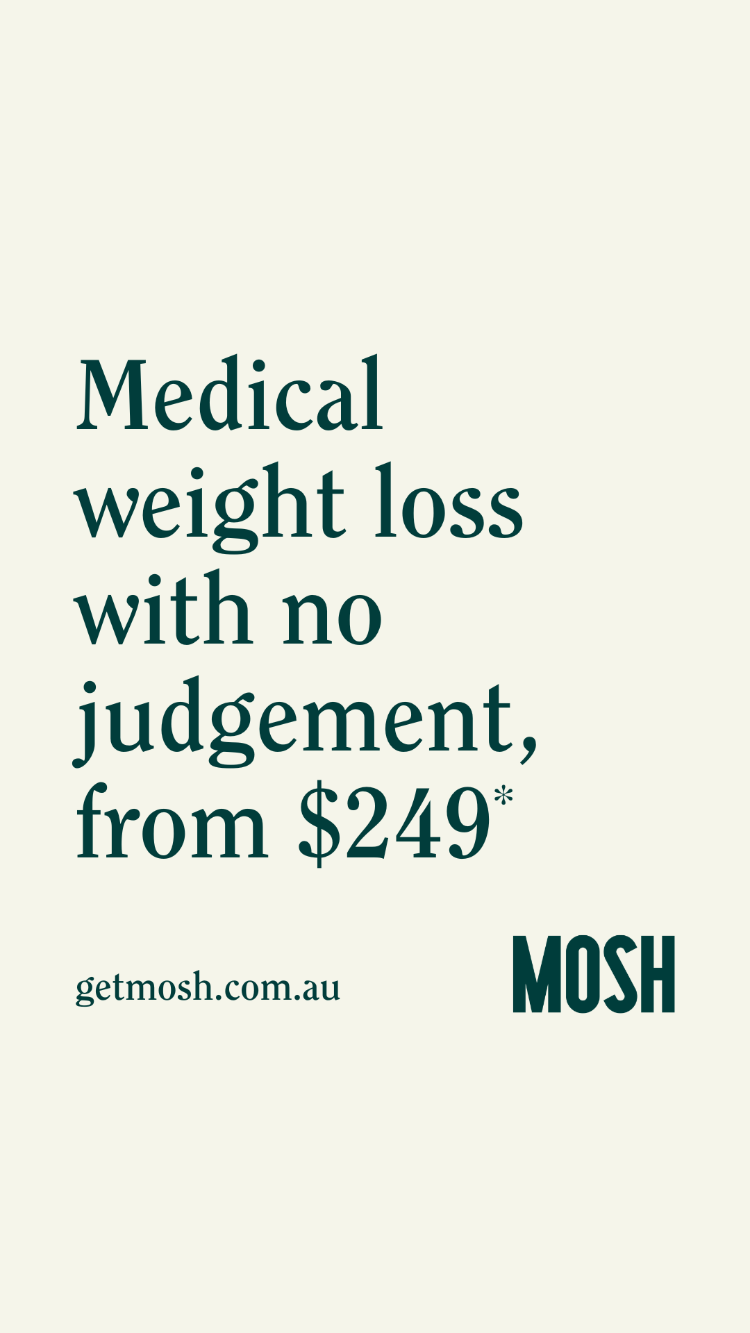 Mosh Facebook ad