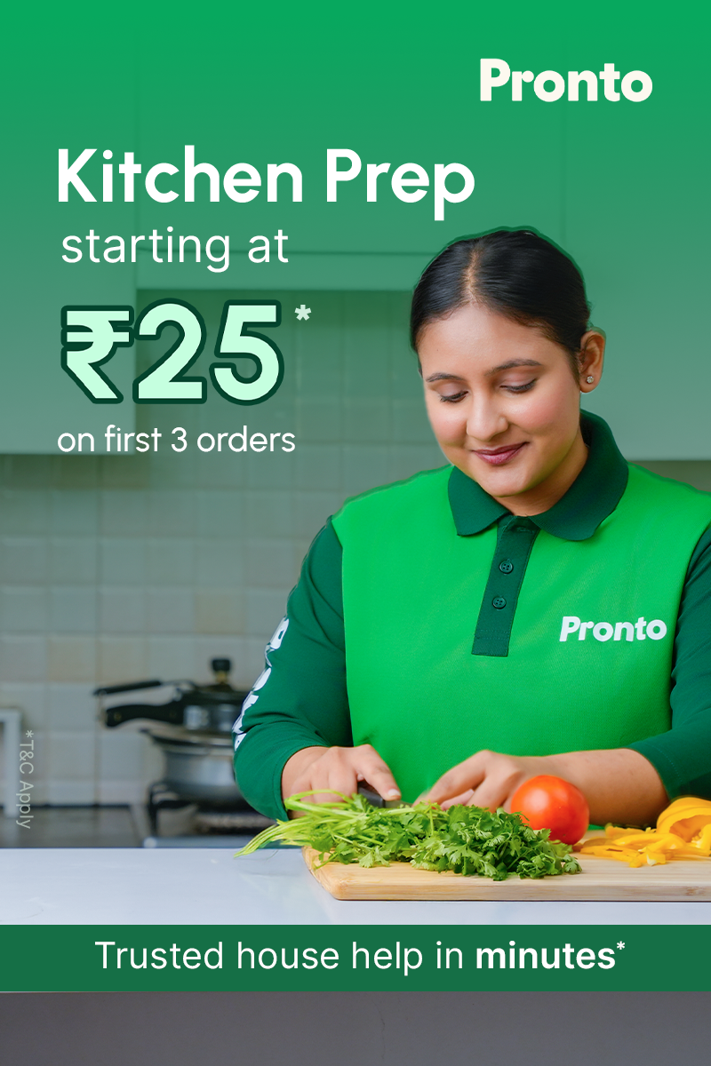 Pronto - India's 10 Minute Home Services App Facebook ad