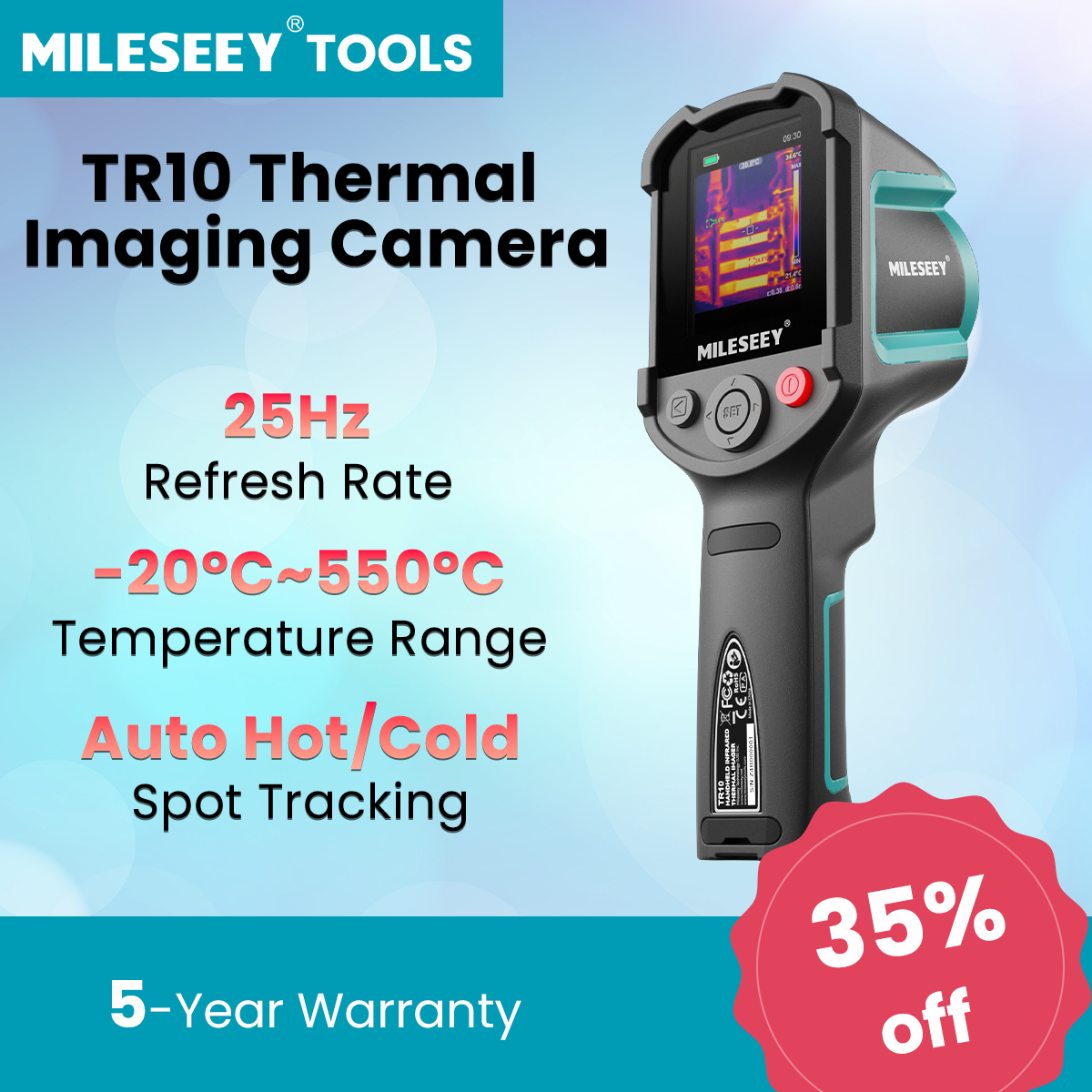 Mileseey Tools Facebook ad: Limited time offer, 35% off