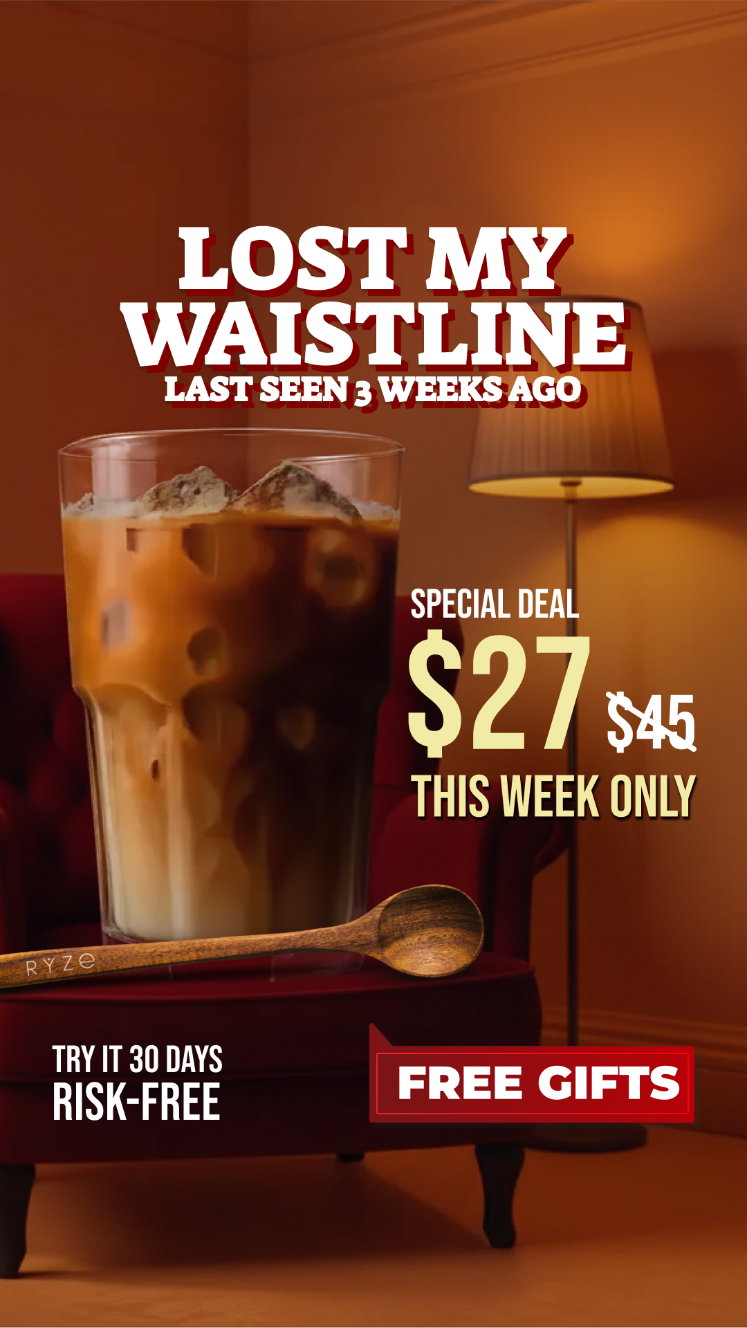 RYZE Superfoods Facebook ad