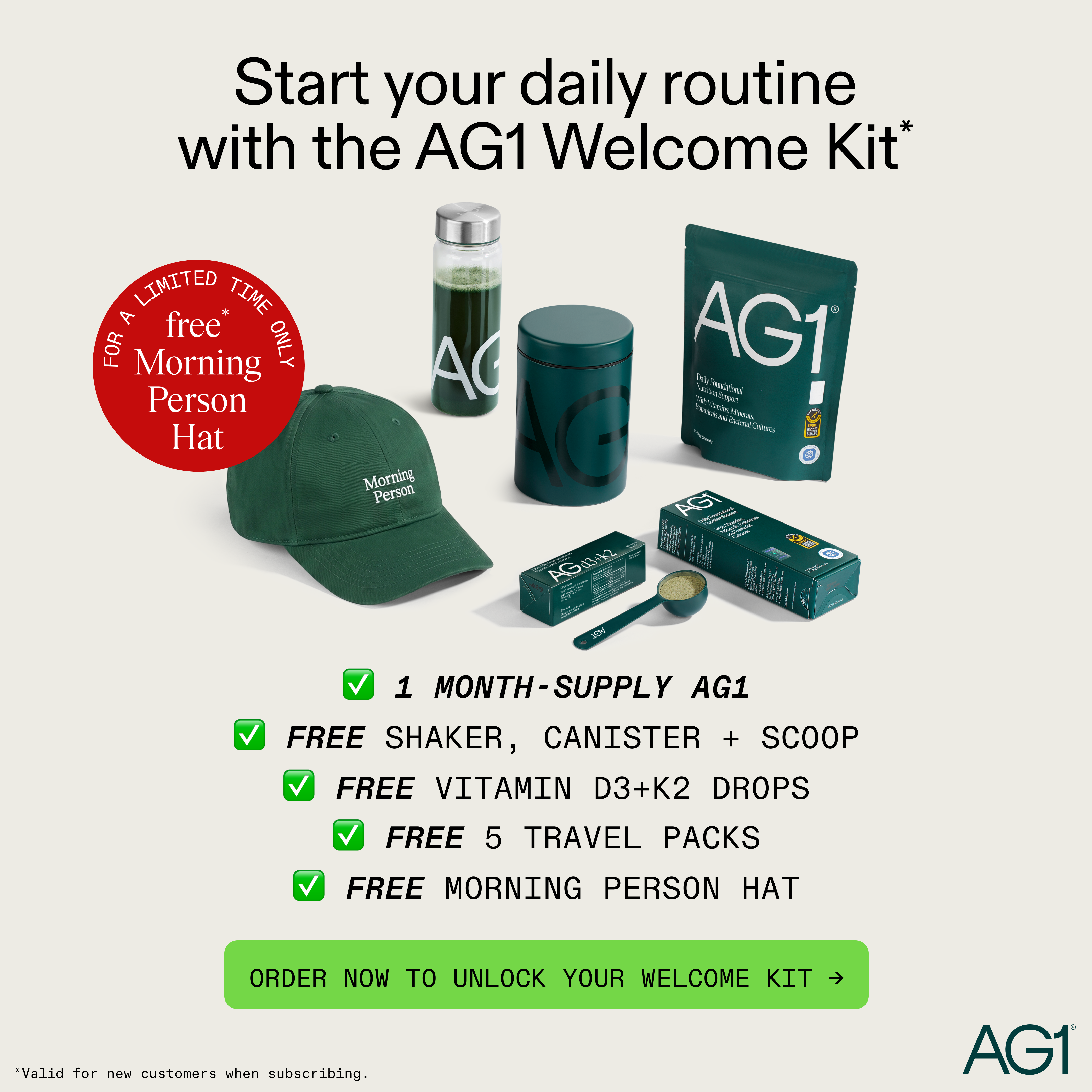 AG1 by Athletic Greens Facebook ad