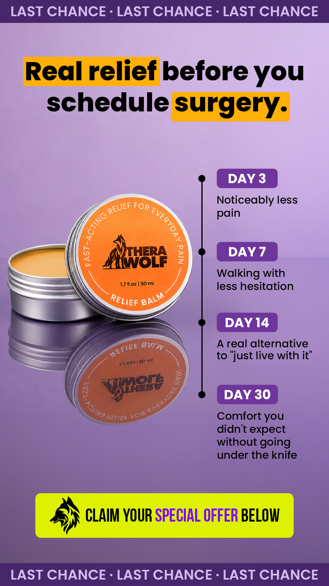 Natural Relief Guide Facebook ad