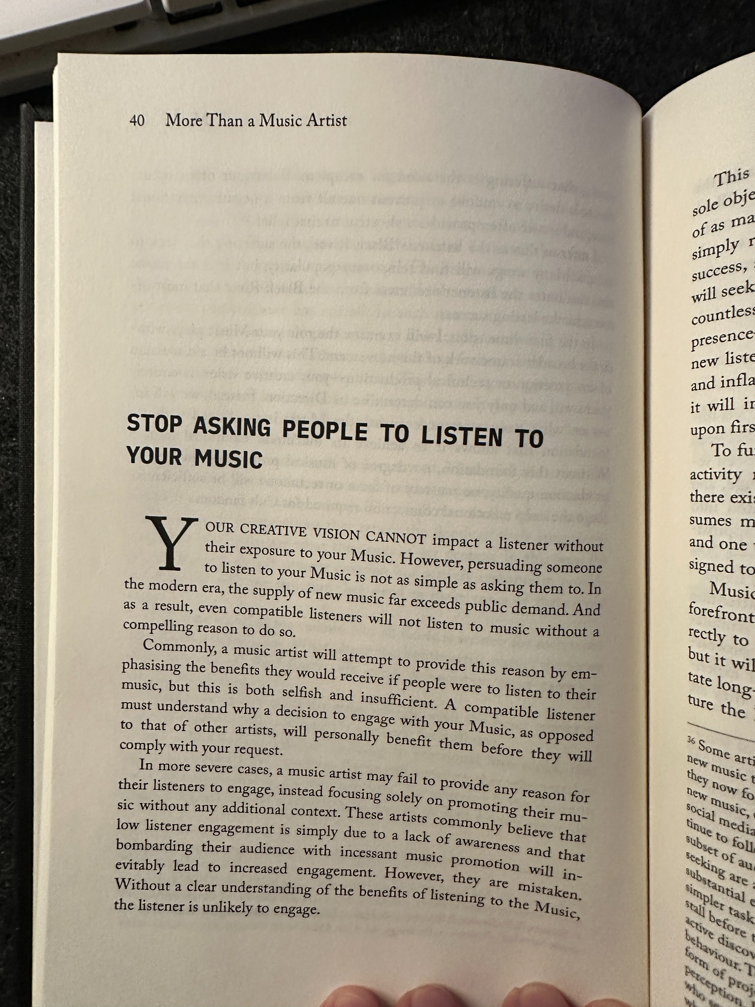 Jayson John Evans Facebook ad: The last music marketing book you will ever need.