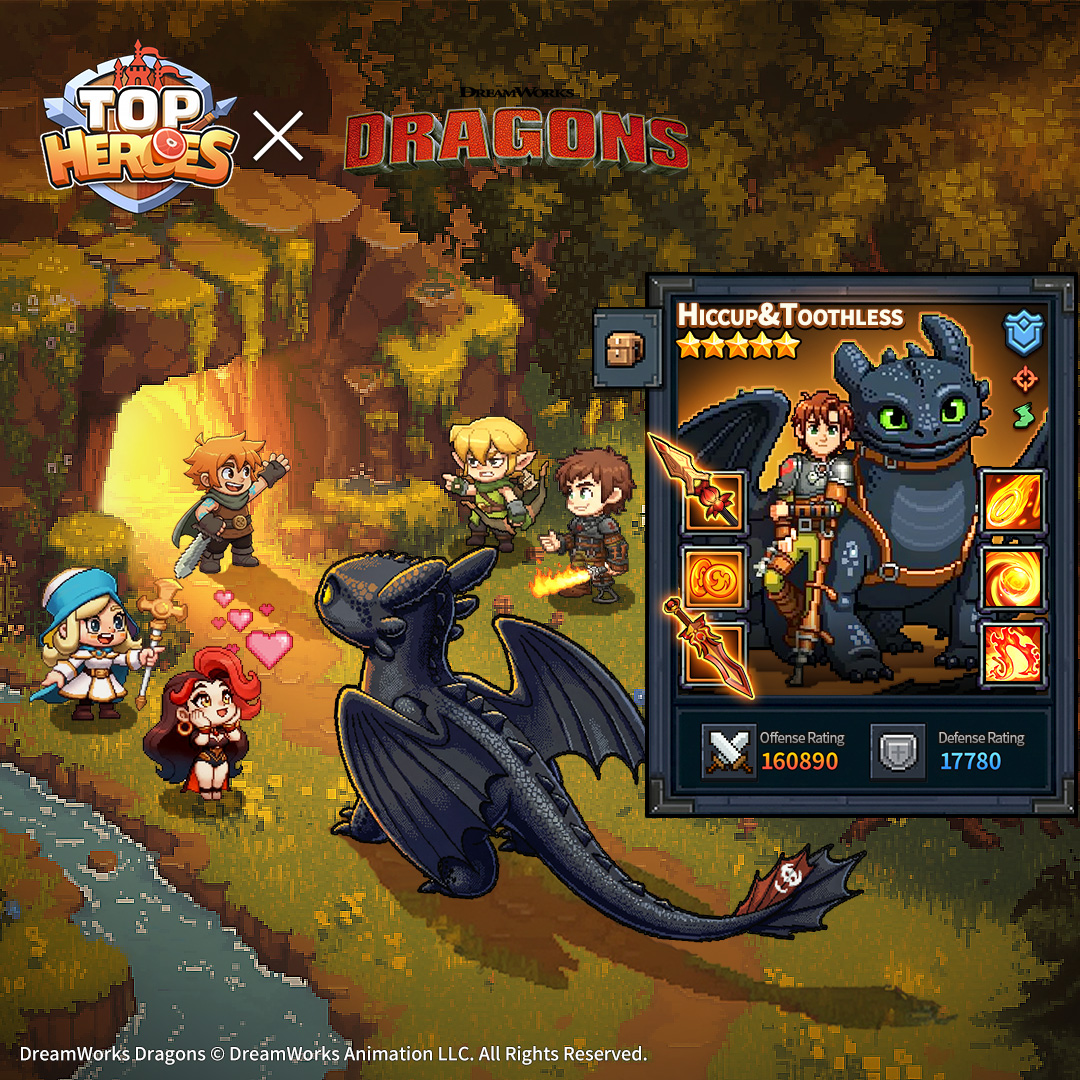 Top Heroes Facebook ad: Rise above all, where wisdom burns brighter than flame.