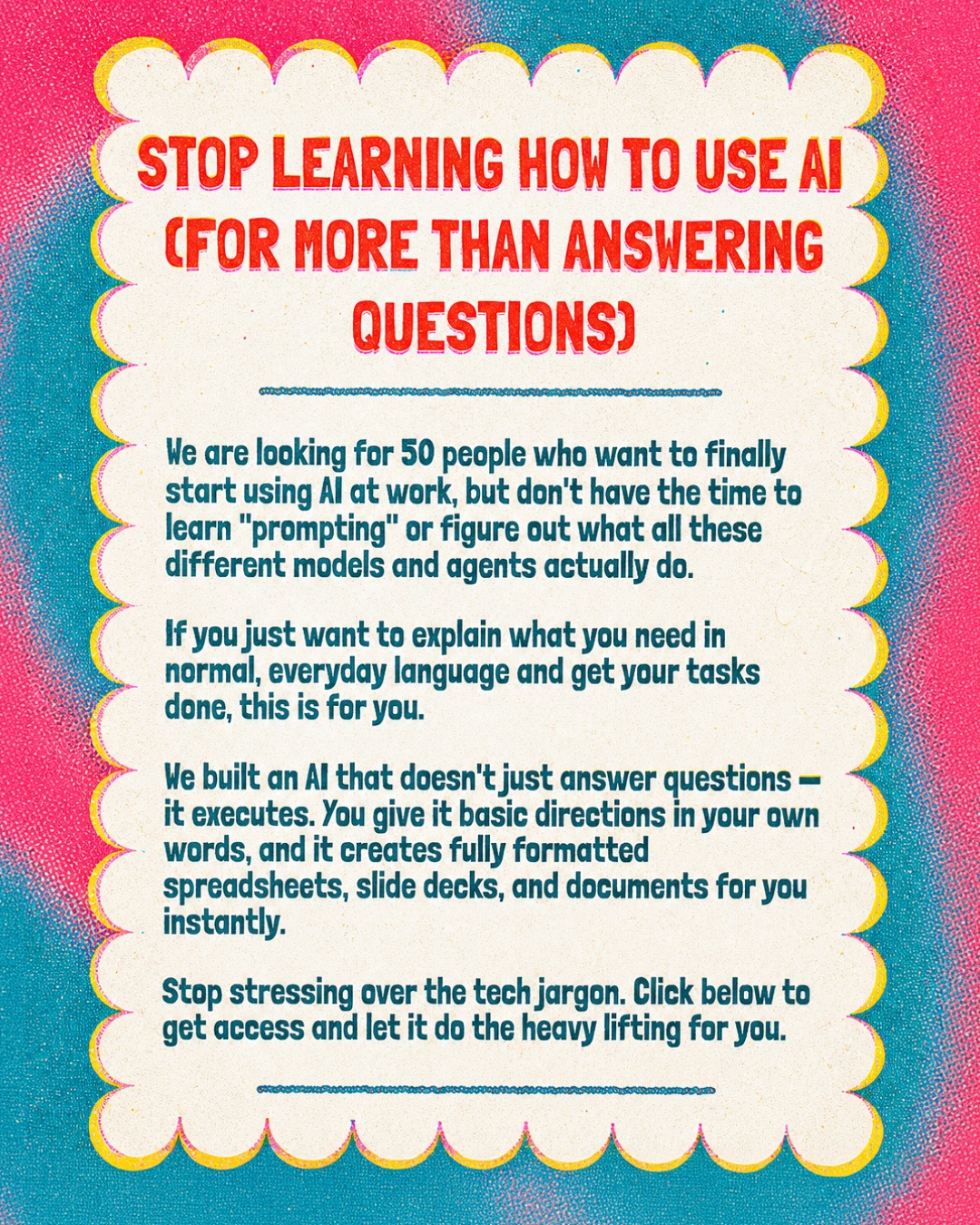 Speechify Work Facebook ad