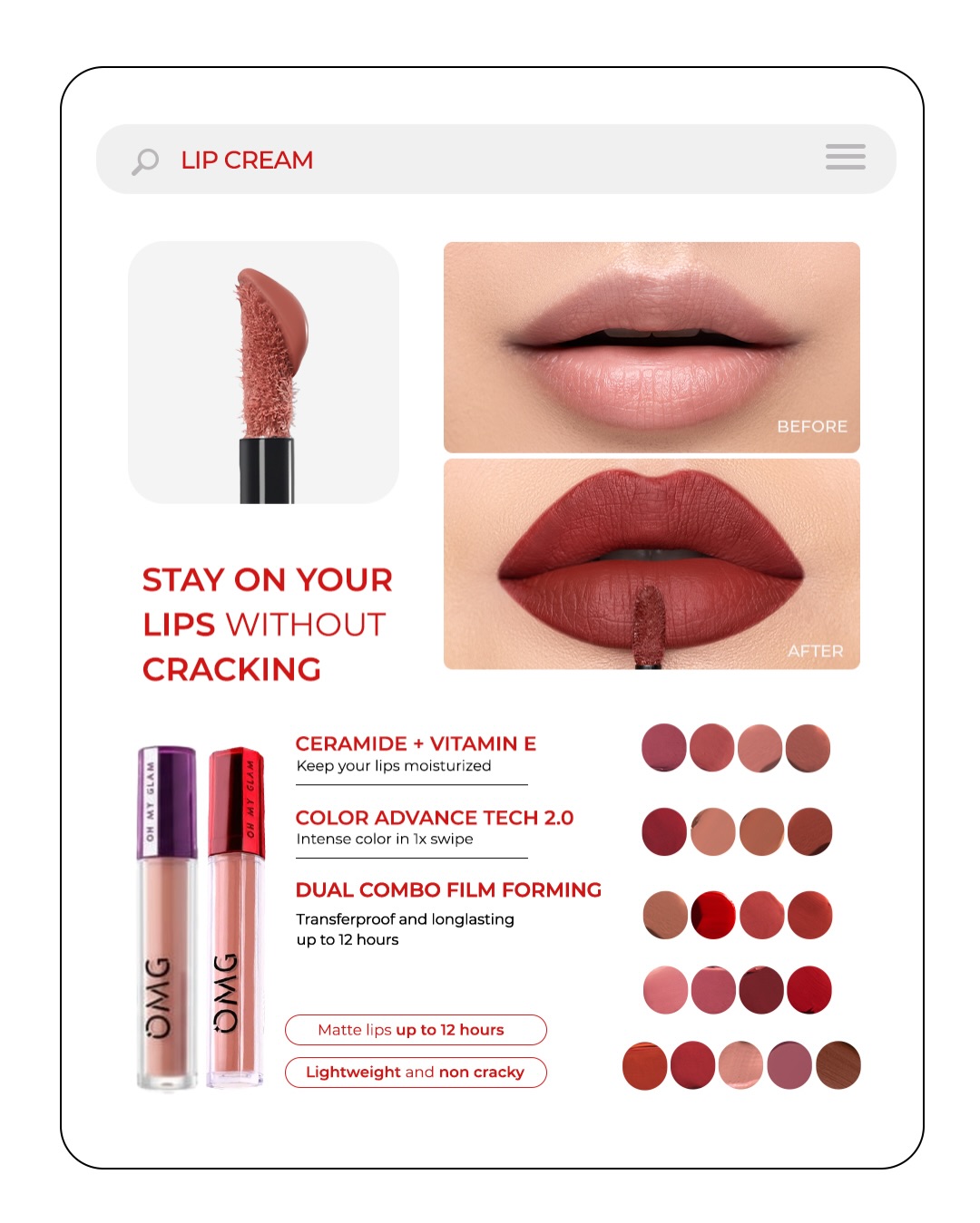 OMG - Oh My Glam Facebook ad