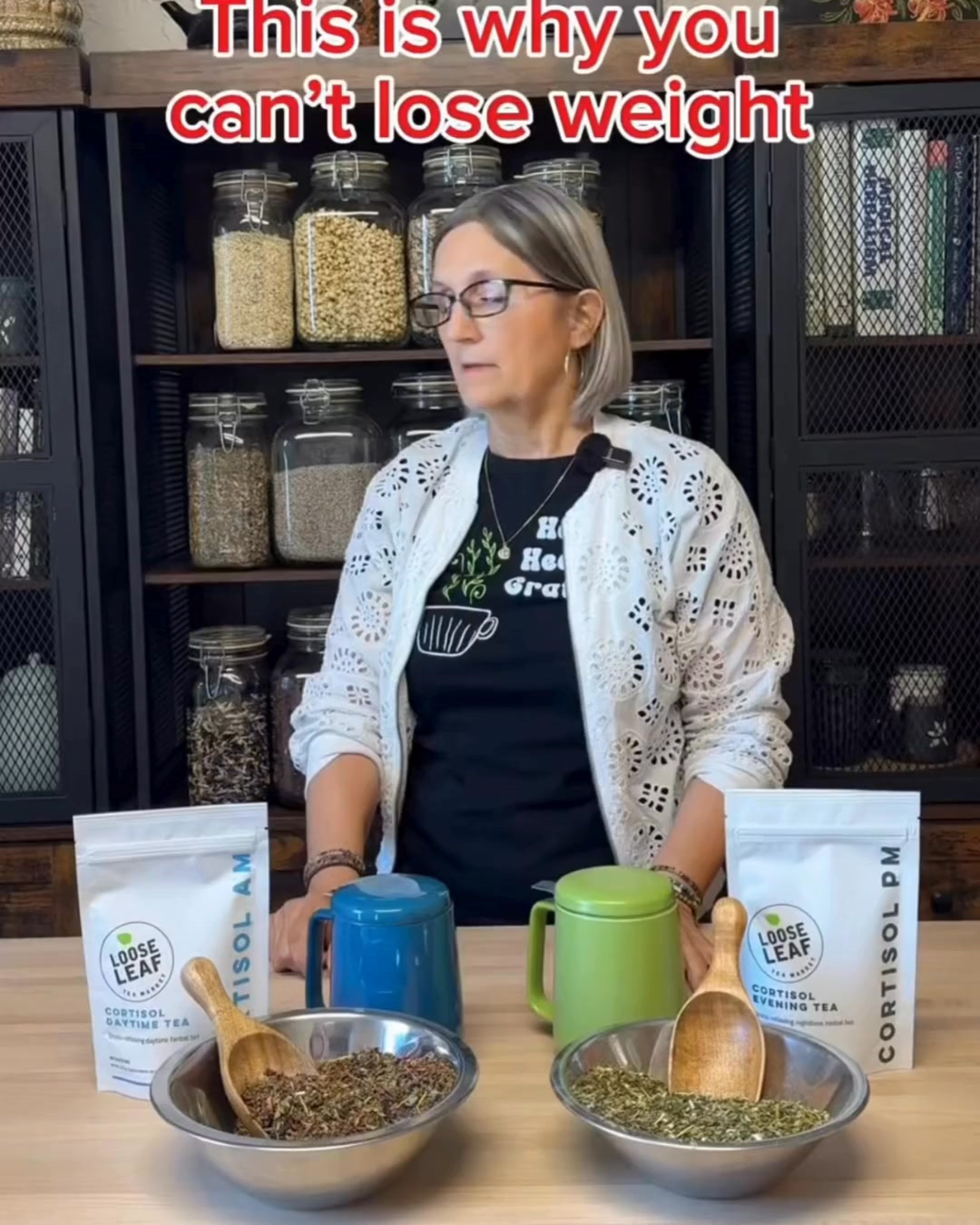 Loose Leaf Tea Market Facebook ad: It's Not Calories. It's Cortisol.