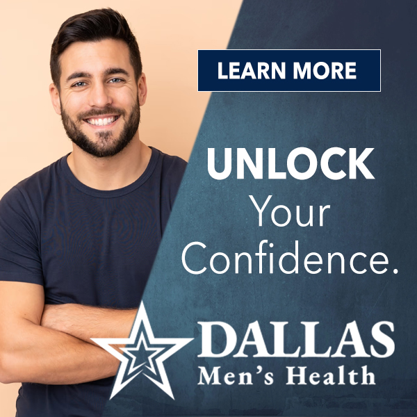 Dallas Men's Health Facebook ad: Boost your energy, confidence, & performance with Dallas…