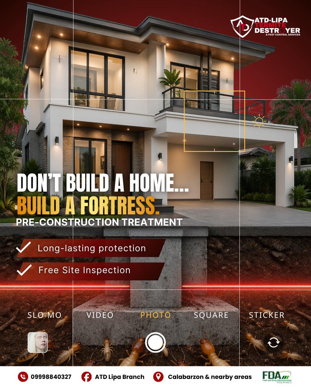 Arbas Termite Destroyer - Lipa Branch Facebook ad: 𝐃𝐎𝐍’𝐓 𝐁𝐔𝐈𝐋𝐃 𝐀 𝐇𝐎𝐌𝐄… 𝐁𝐔𝐈𝐋𝐃 𝐀…