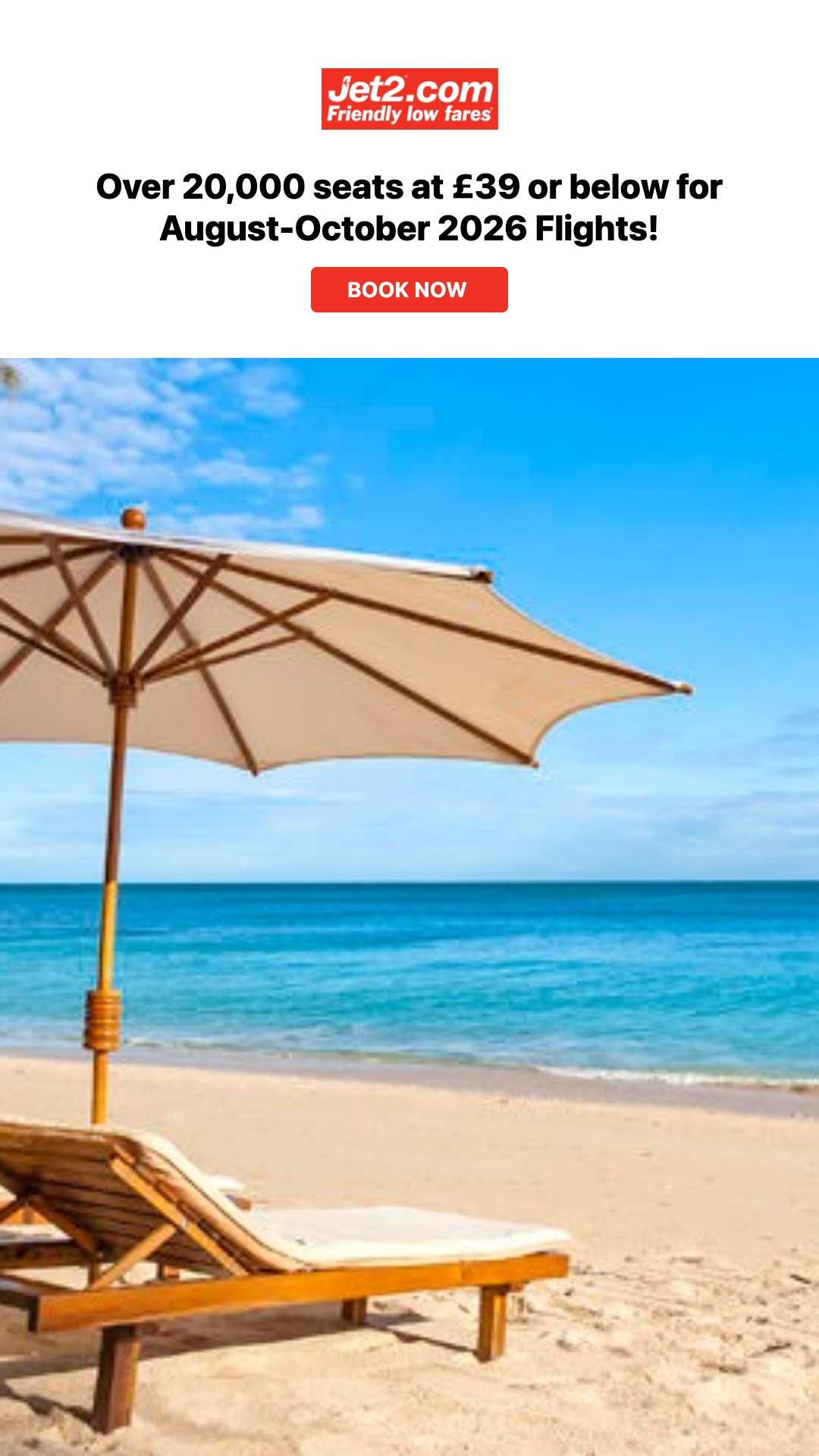 Everything Discounts Facebook ad: Jet2 discount code: 10% OFF in July 2026