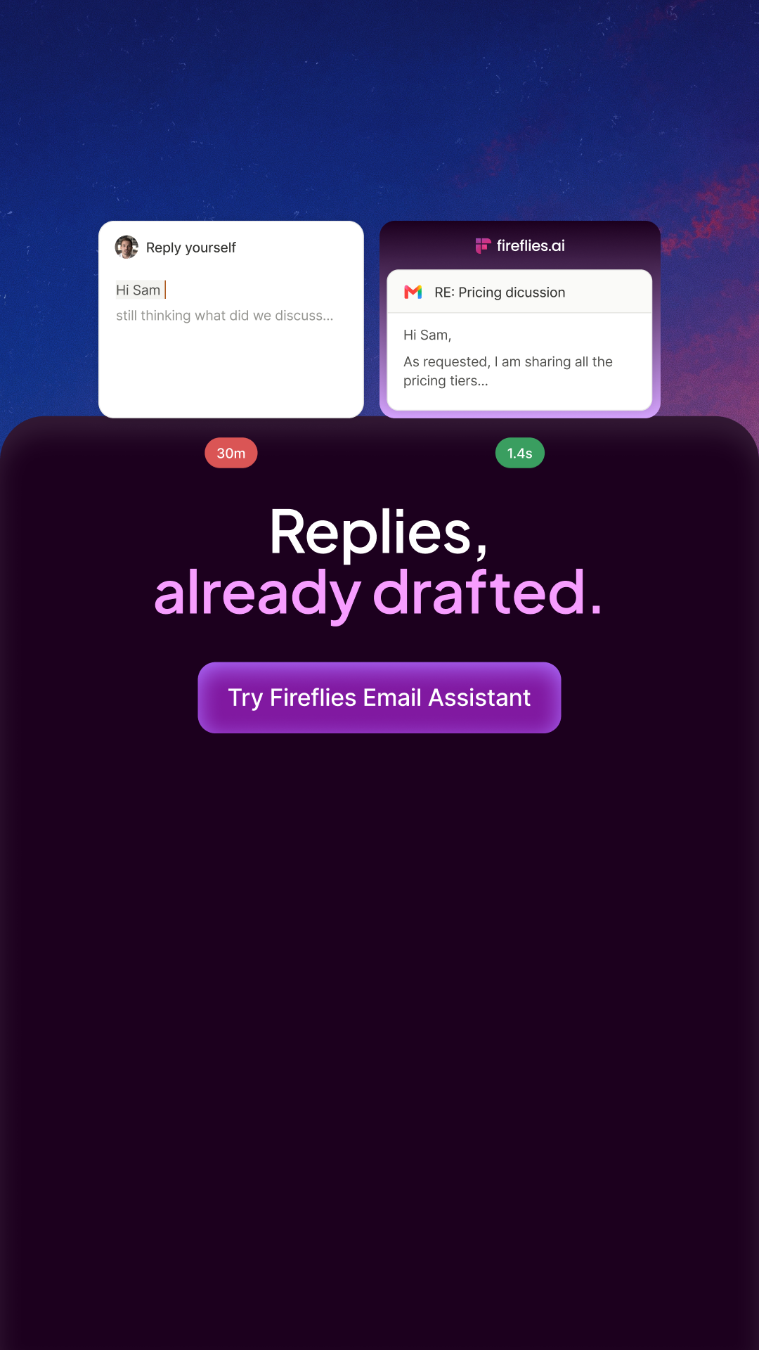 Fireflies.ai Facebook ad
