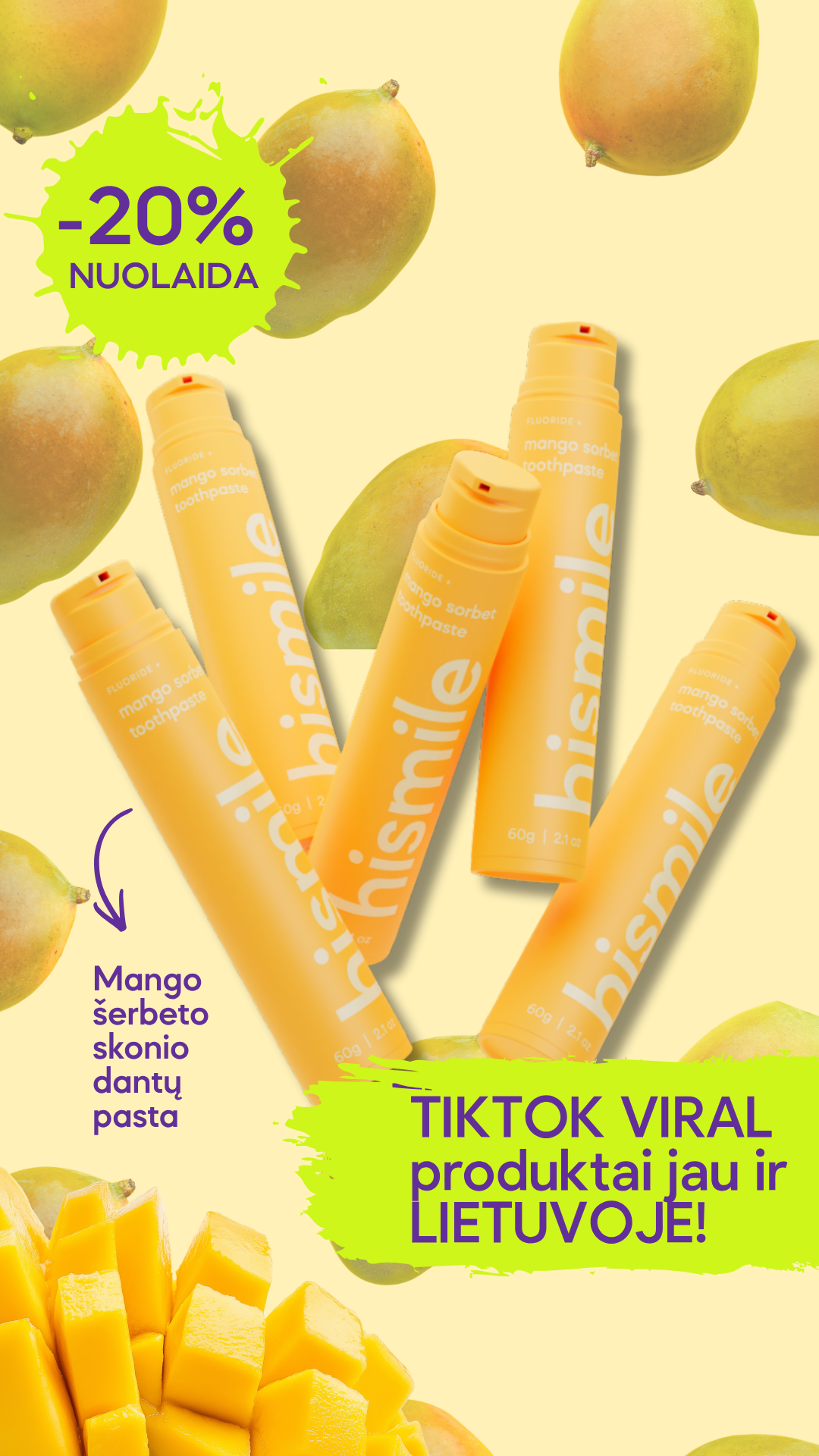 Hismile Baltics Facebook ad