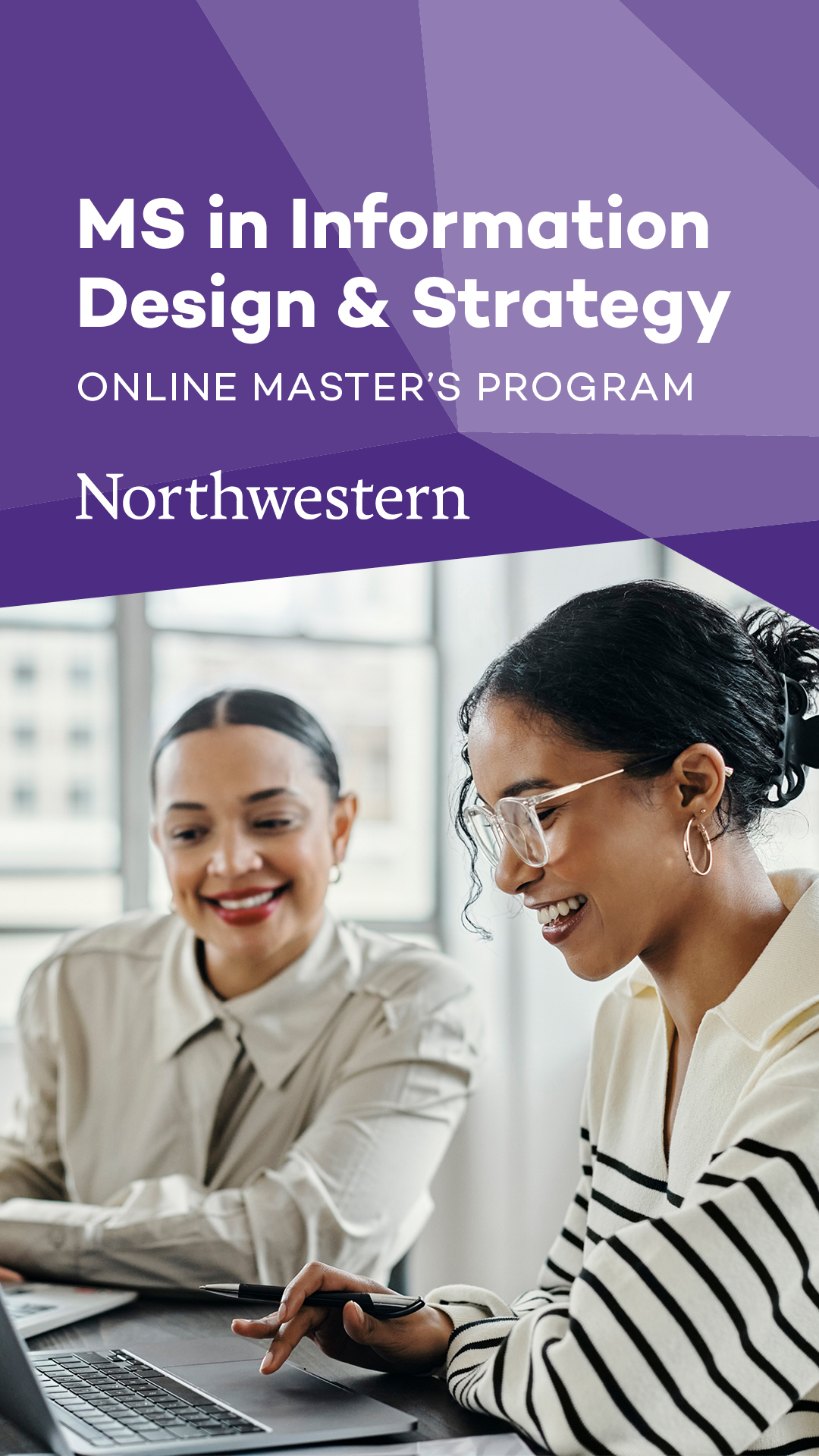 Northwestern University School of Professional Studies Facebook ad