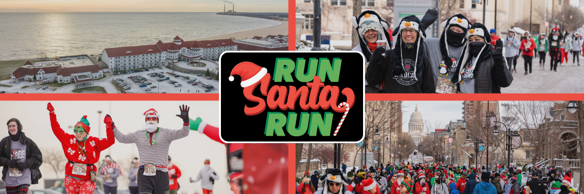 Run, Santa, Run - 5K Facebook ad: Get ready for festive fun as downtown Madison…