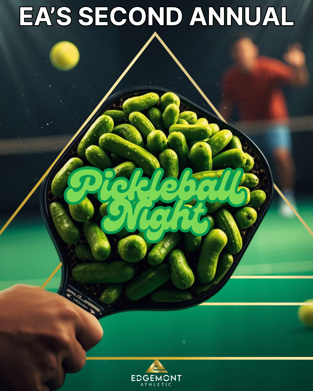 Edgemont Athletic Facebook ad: SECOND ANNUAL PICKLEBALL NIGHT | MAY 2