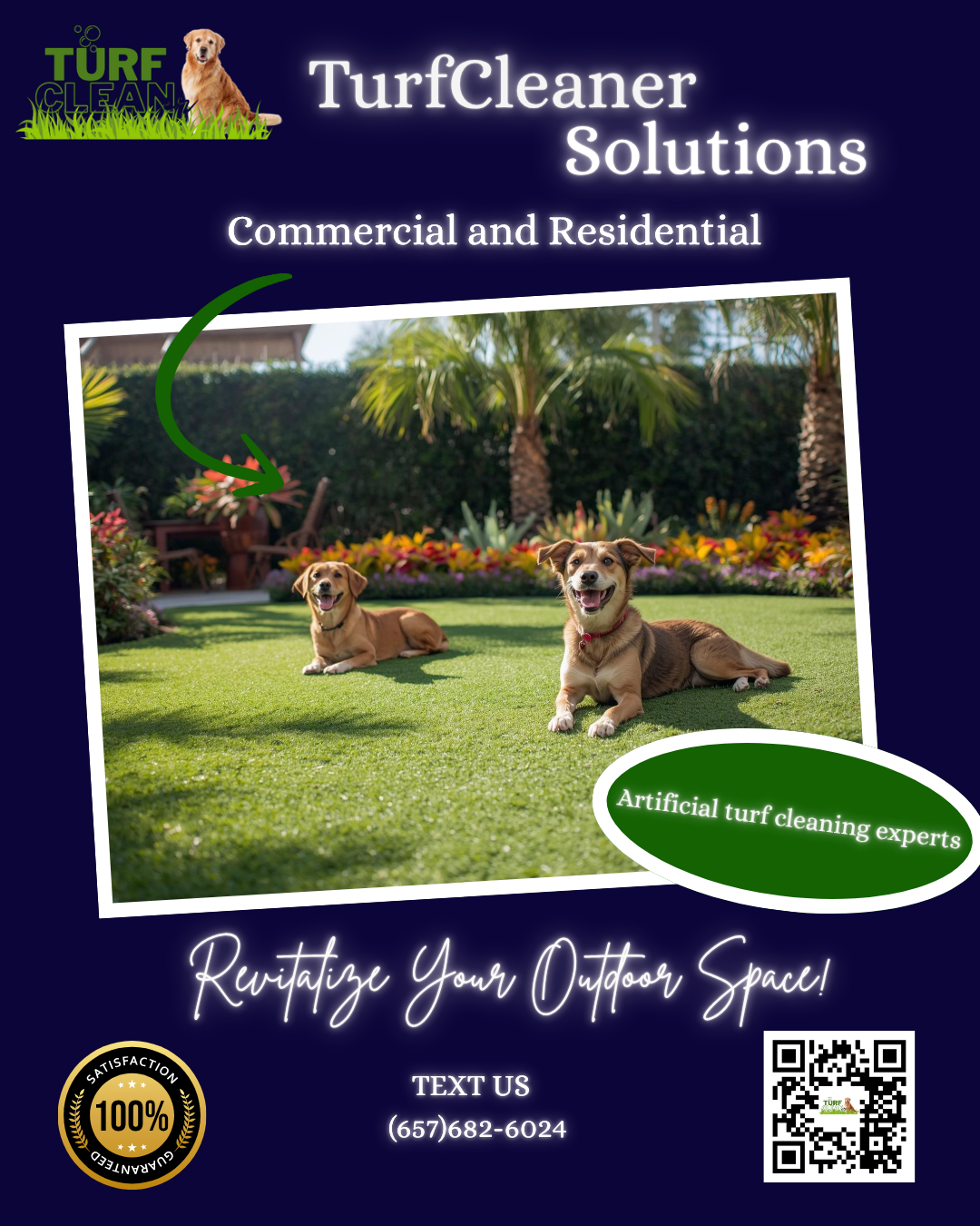 Turf Cleaner Facebook ad: Perfect for Spas & Dog Hotels
