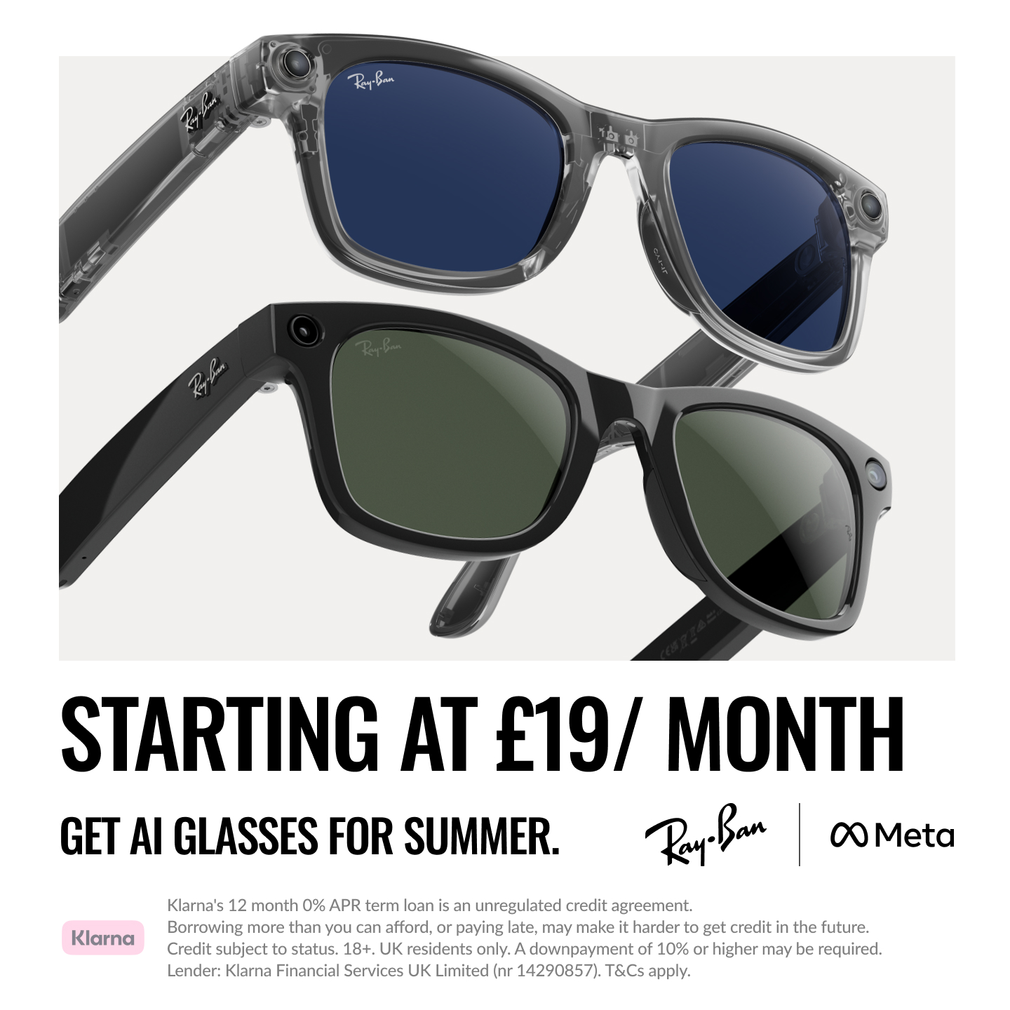 Ray-Ban Meta Facebook ad