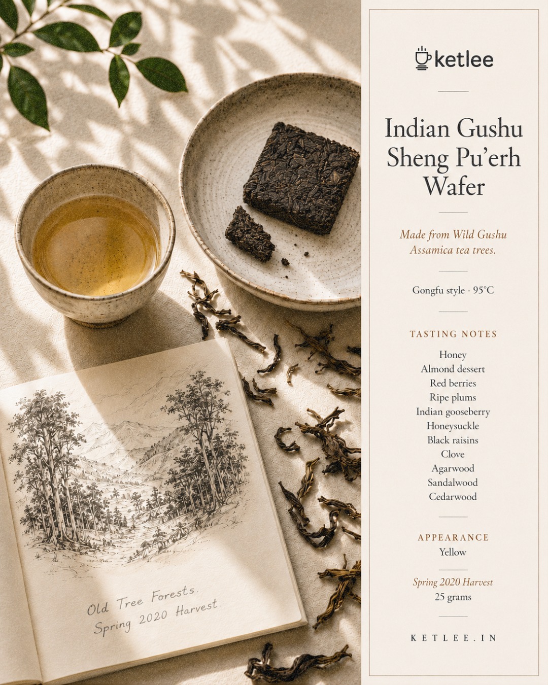 Ketlee.in Facebook ad: Pu'erh tea, but made in India?