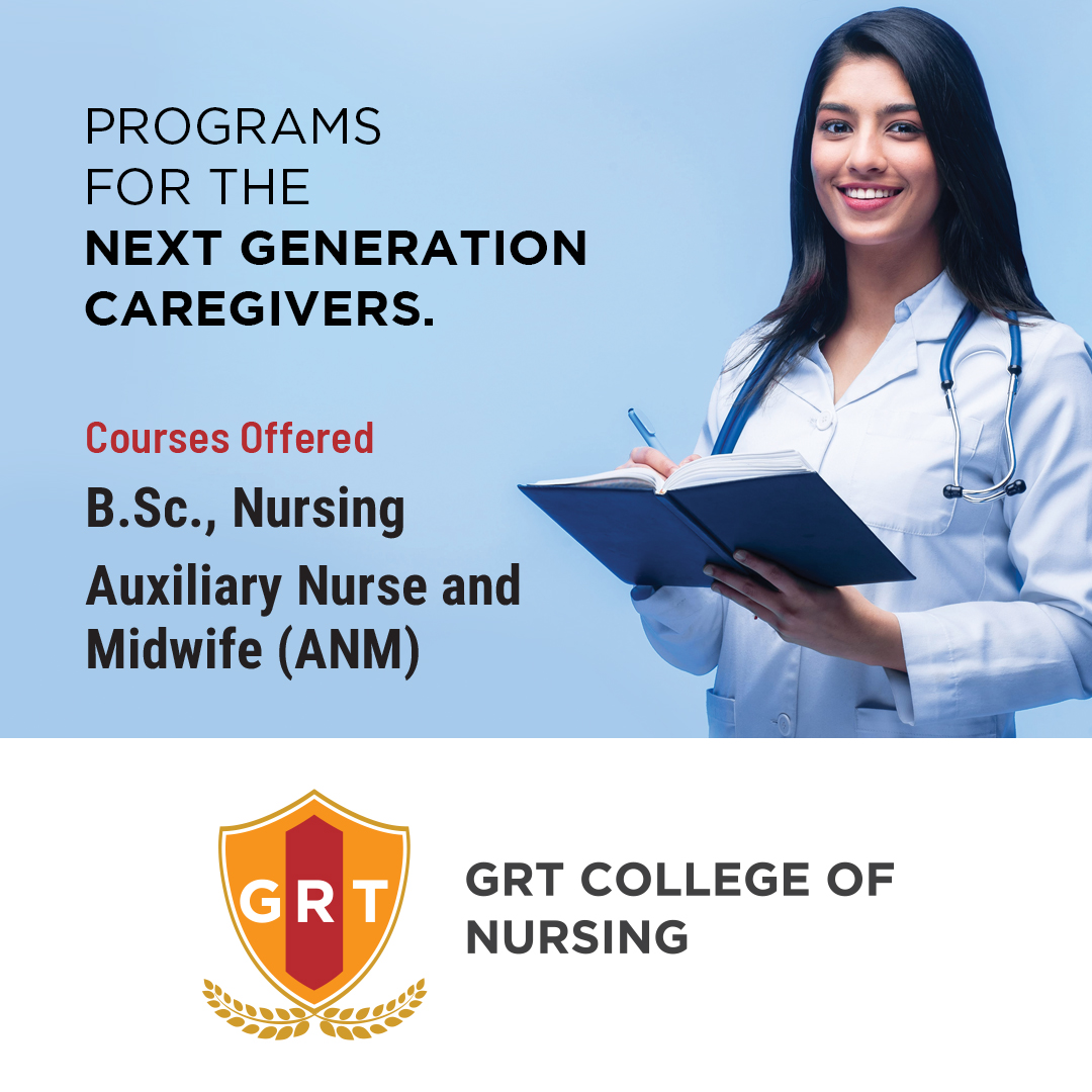 GRT College of Nursing Facebook ad from May 12, 2026
