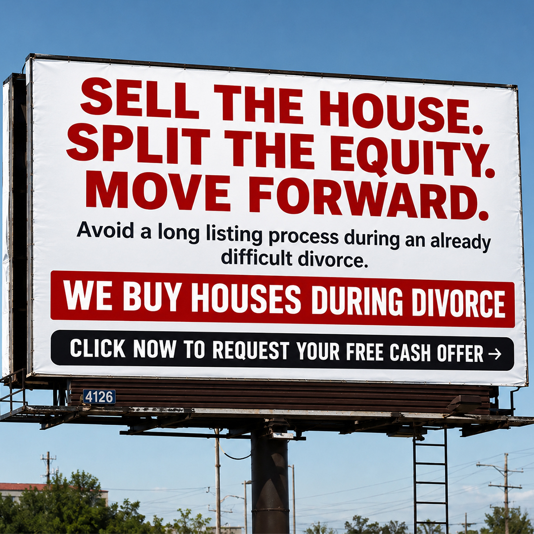 McKay REI Facebook ad: Distressed Property? We buy fast