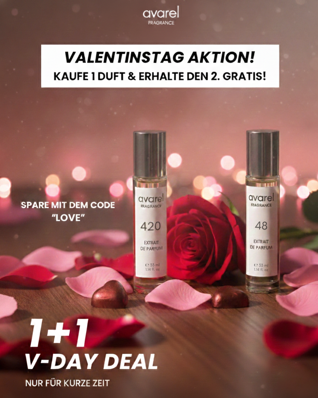 Avarel Fragrance Facebook ad: Markendüfte endlich bezahlbar