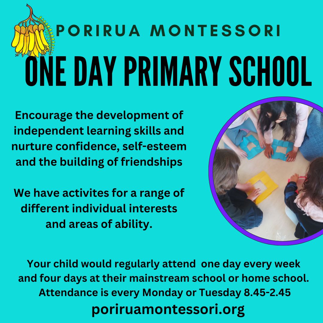 Porirua Montessori Primary School Facebook ad: Curious about Montessori education?
