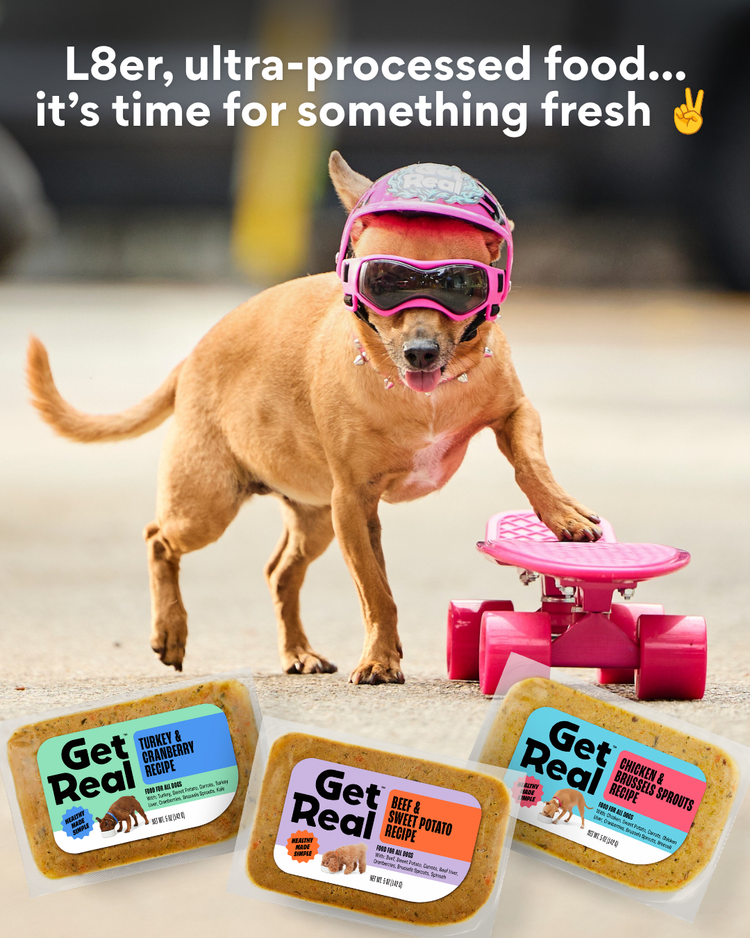 Chewy Facebook ad: Keep the good days rolling.