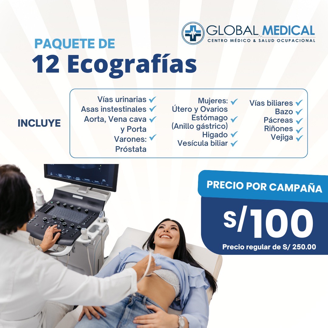 Global Medical Facebook ad: AGENDA AHORA!