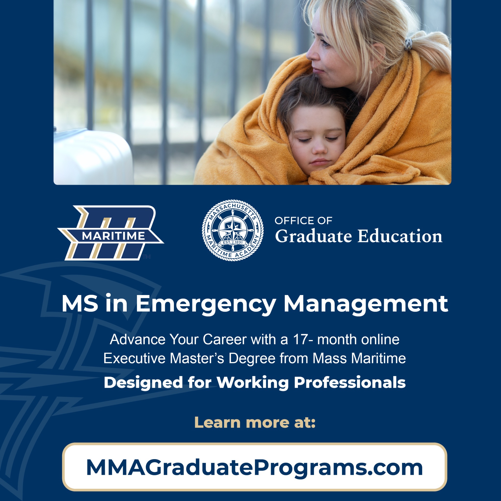 Massachusetts Maritime Academy Graduate Programs Facebook ad
