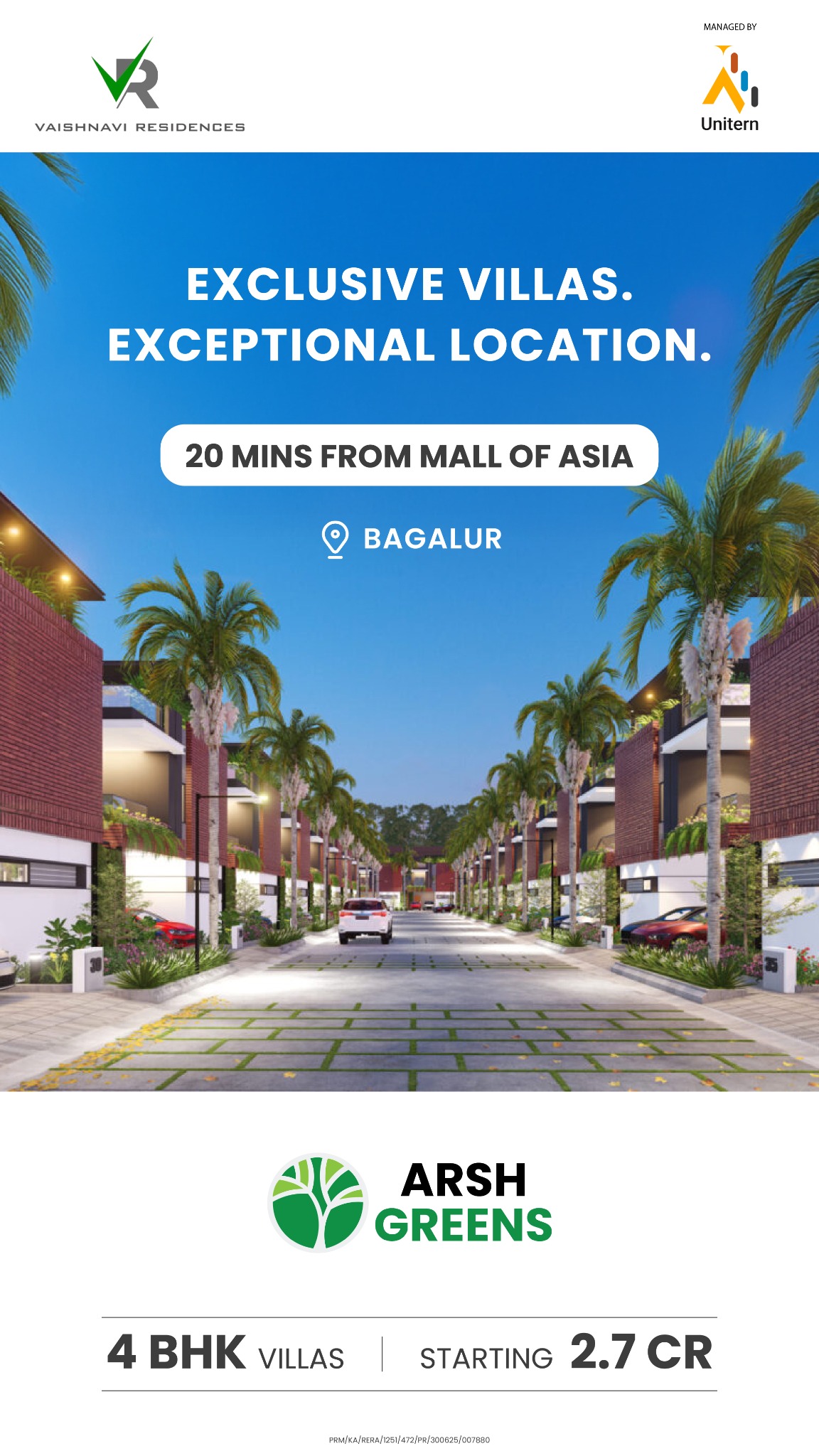 Vaishnavi Residences Facebook ad from Oct 29, 2025