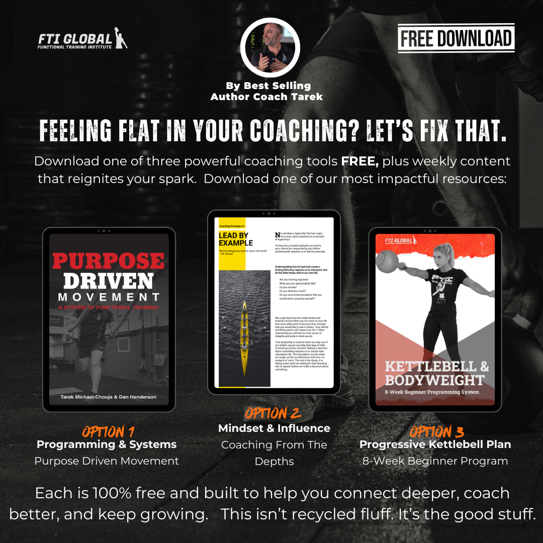 Functional Training Institute Facebook ad: Choose Your FREE Coaching Resource