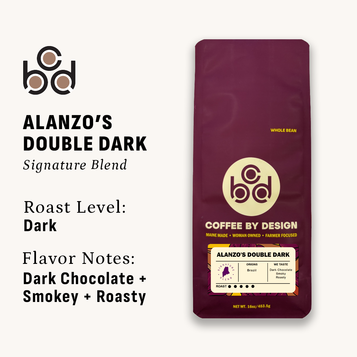 Coffee By Design Facebook ad: Coffee By Design is roasted to order, shipped…