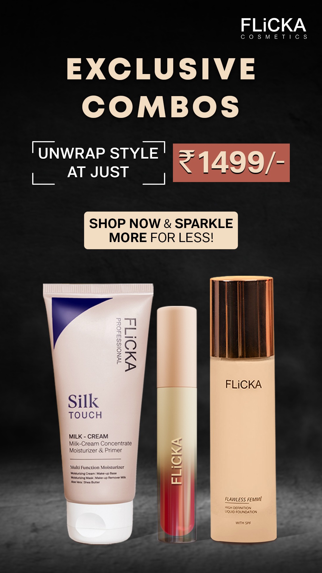 Flicka Cosmetics Facebook ad