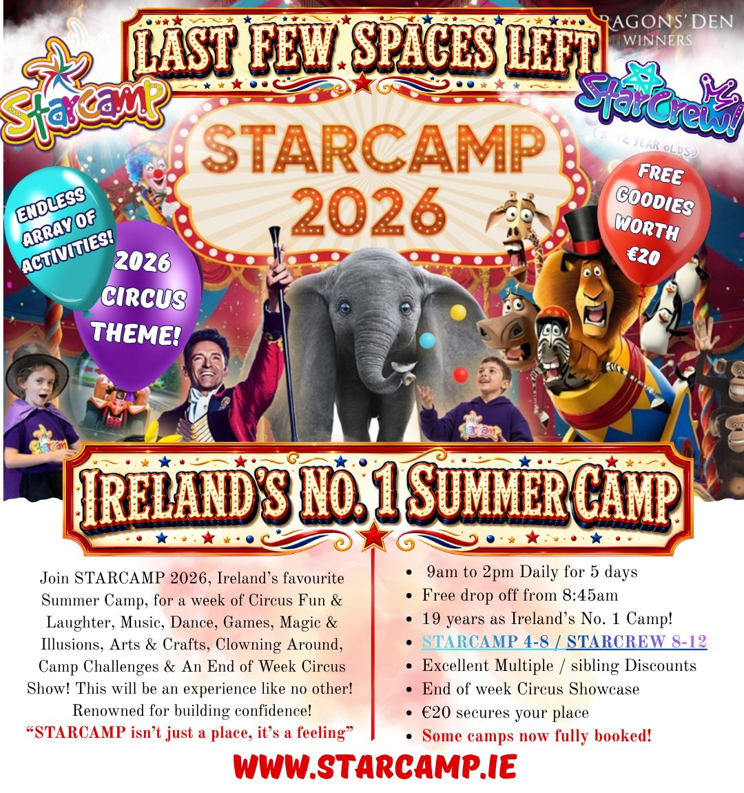 Starcamp Summer Camps Facebook ad