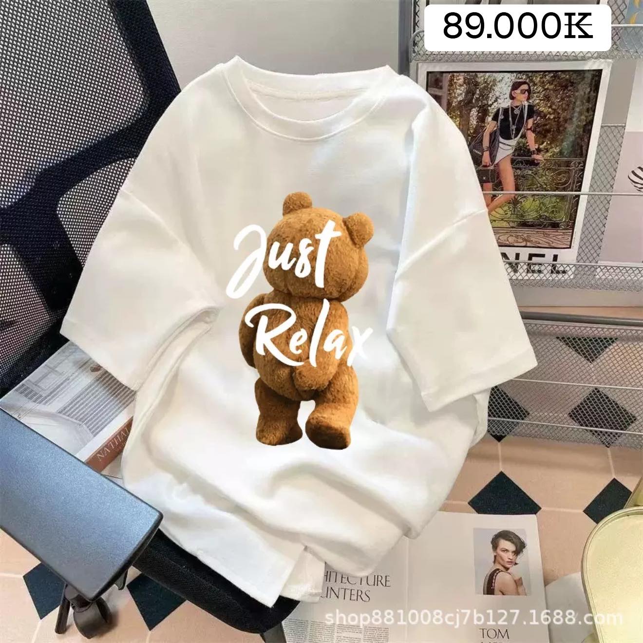 KodthayShop-ຮ້ານໂຄດເທ້ Facebook ad: ເສື້ອ oversize ງາມໆ ລາຍມິນິມໍລ minimal