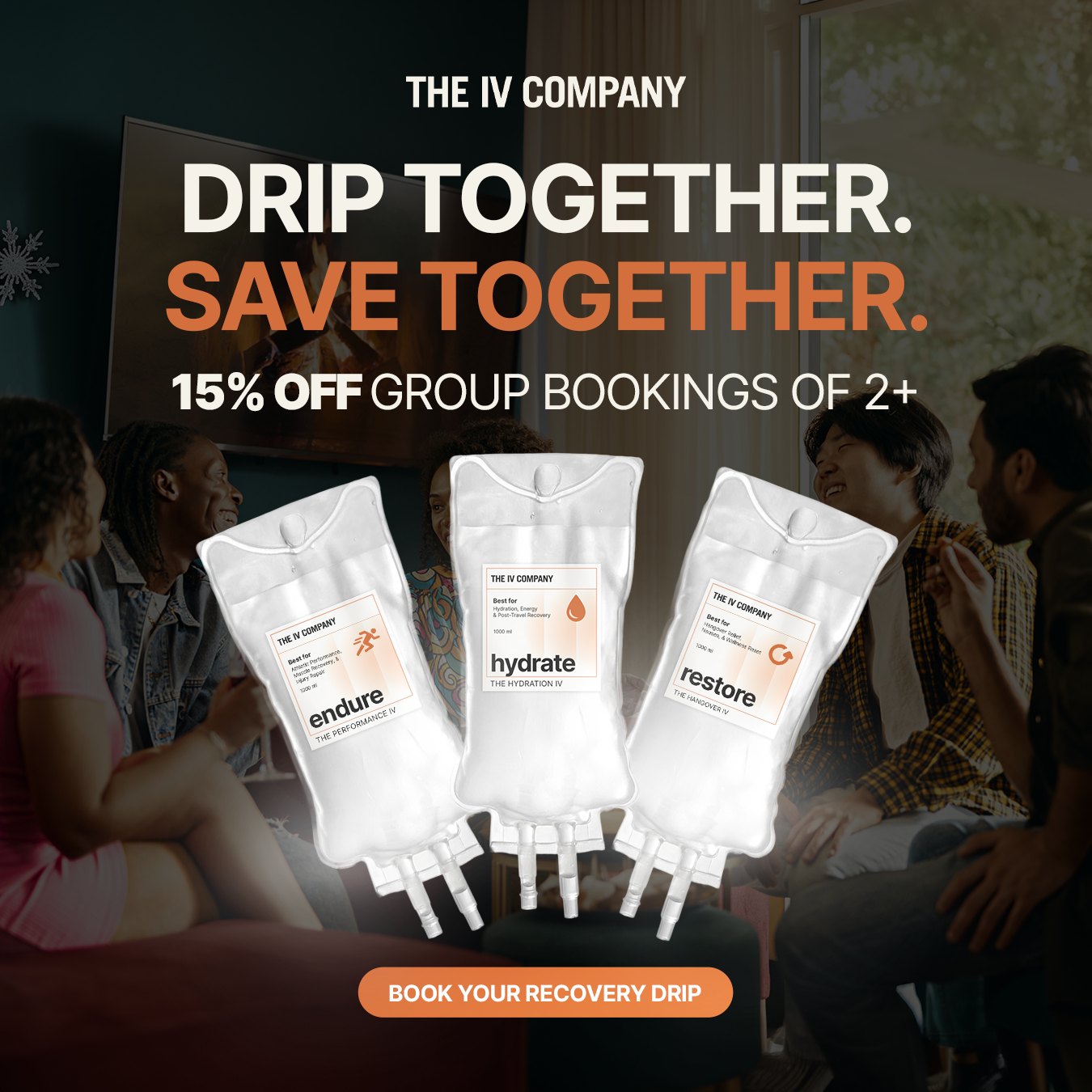 The IV Company Facebook ad: Mobile IV Therapy, Delivered to You
