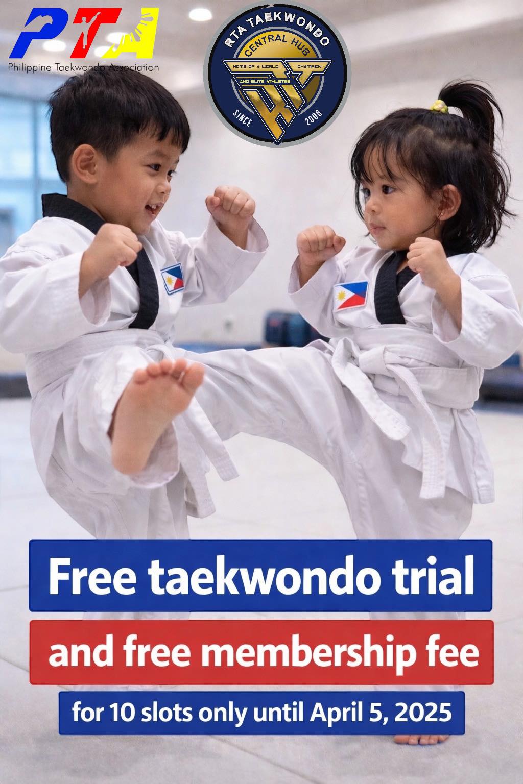RTA Martial ARTS HUB Facebook ad: ENROLL NOW and LEVEL UP this SUMMER!