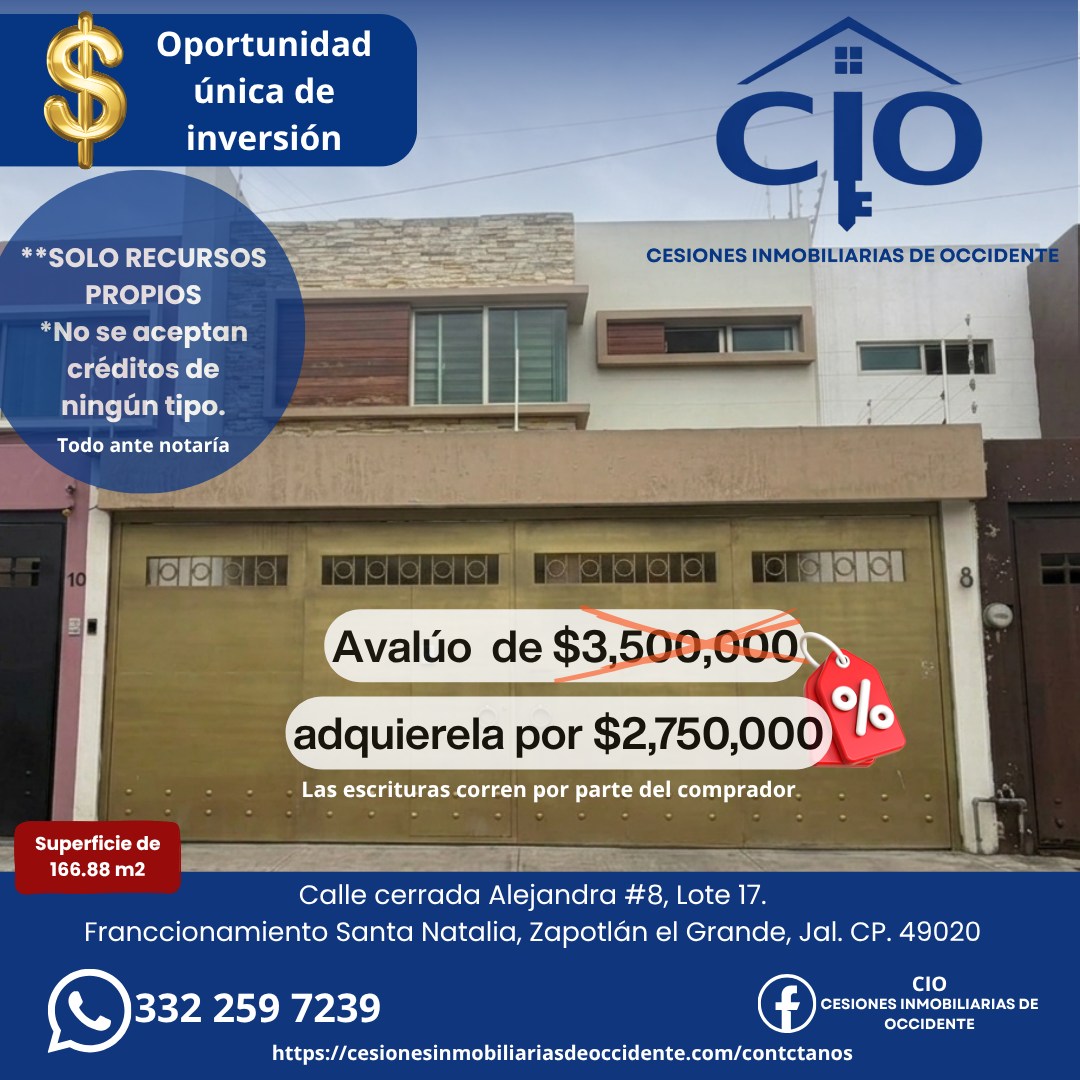 CIO Cesiones Inmobiliarias De Occidente Facebook ad: CIO cesiones inmobiliarias $ (Remates Bancarios) |…